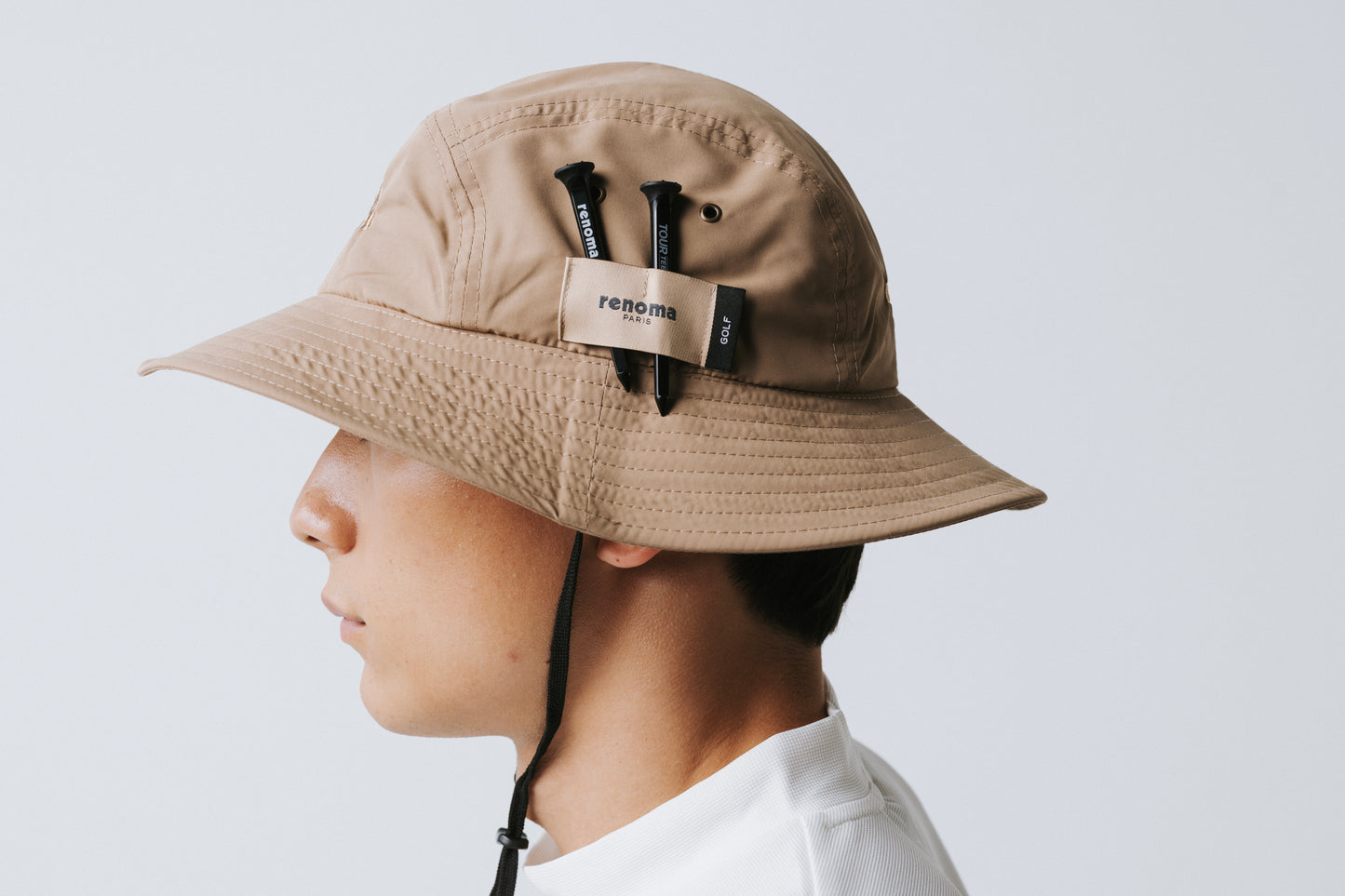 MONOCHROME EMBROIDERY BOONIE HAT