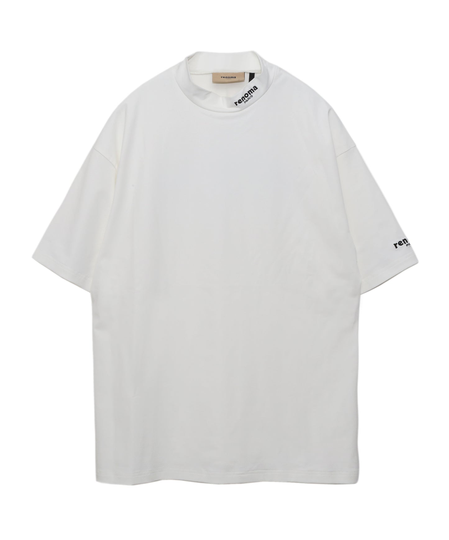LOGO S/S MOCK NECK PULLOVER