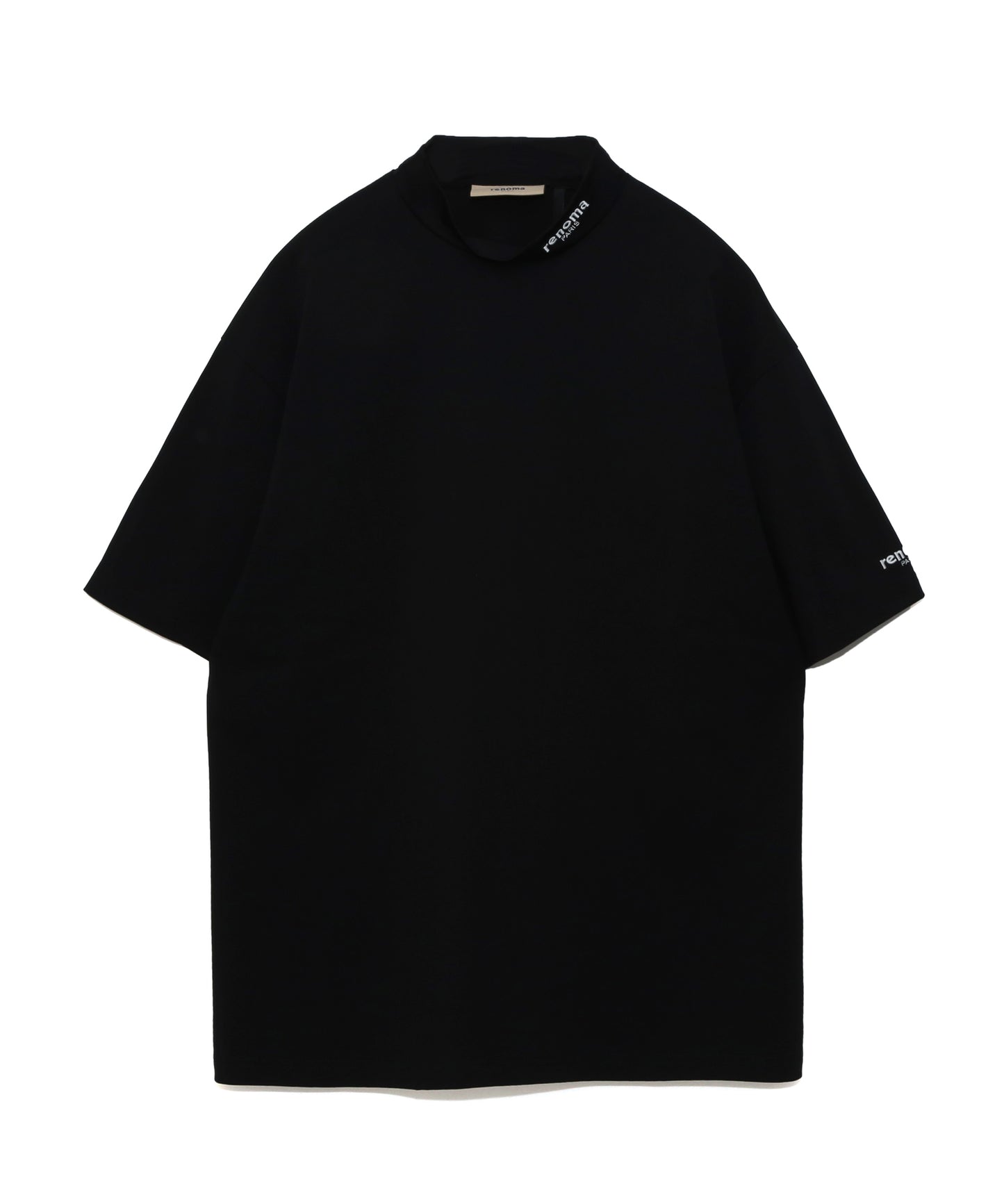 LOGO S/S MOCK NECK PULLOVER