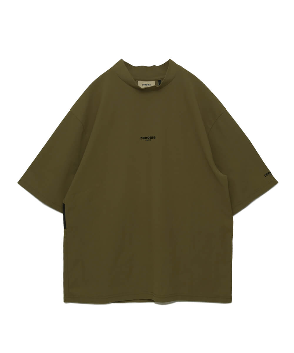 BIG LOGO MOCK NECK PULLOVER