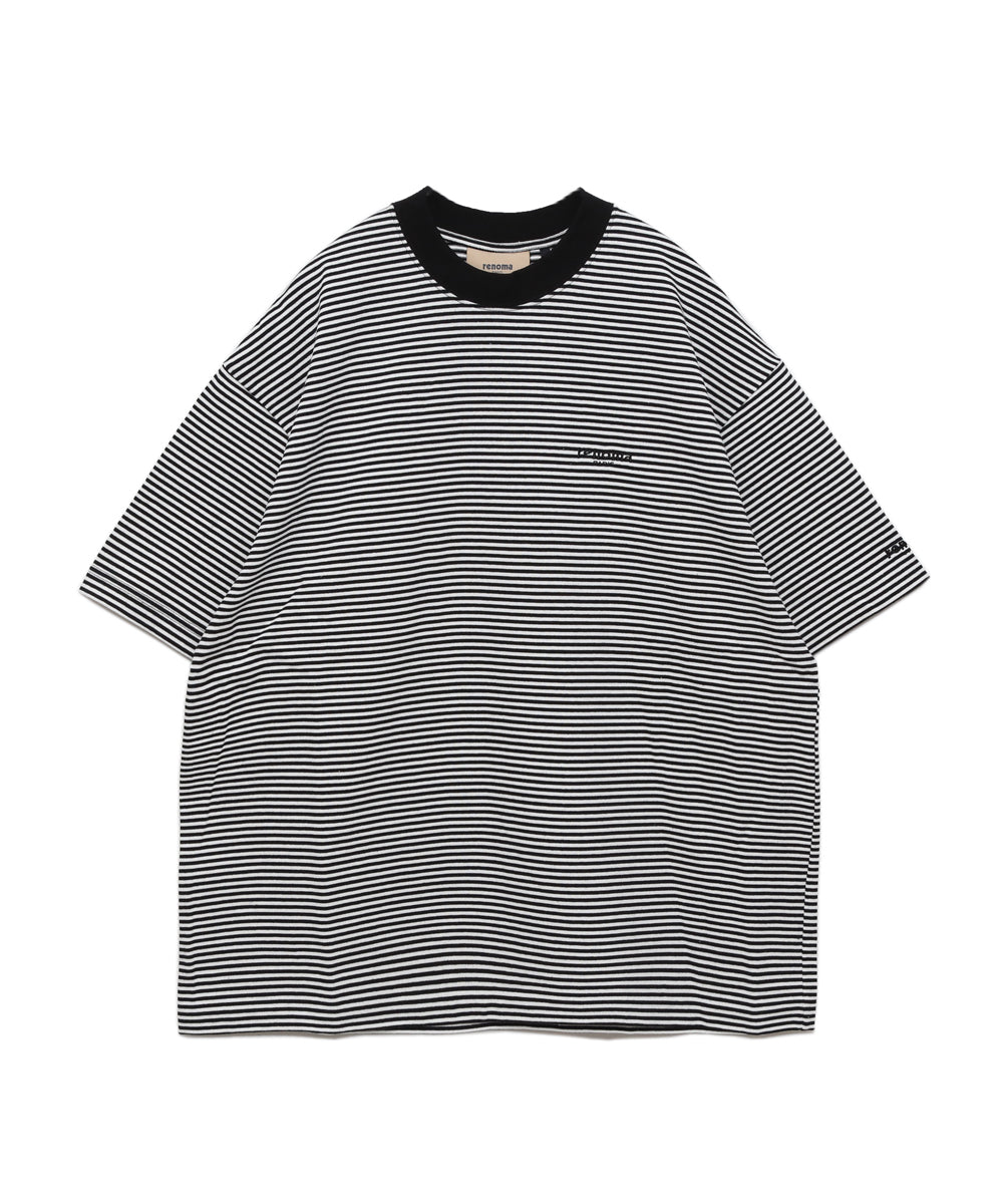 BORDER MOCK NECK T-SHIRT – renoma golf