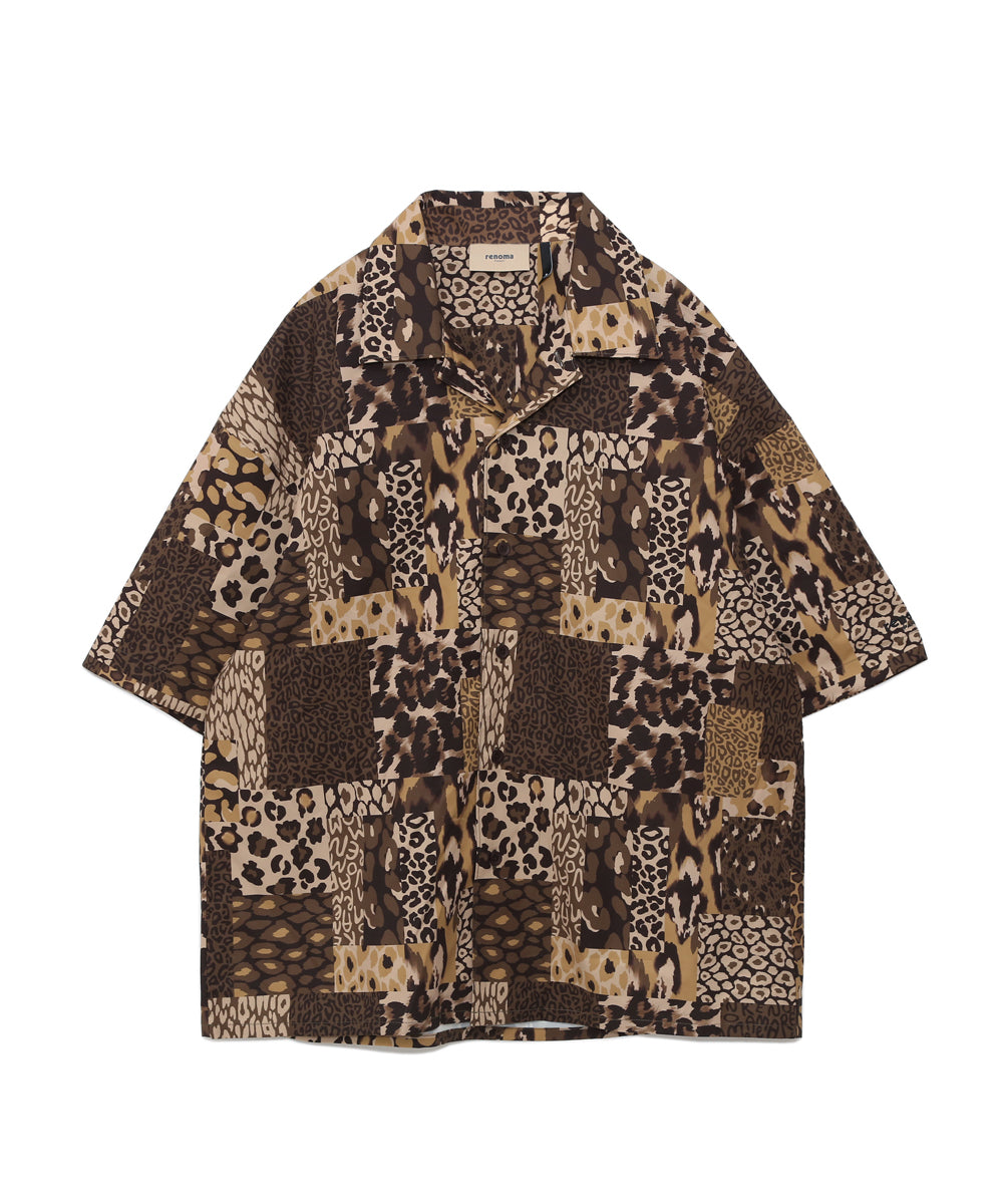 ANIMAL OPEN COLLAR SHIRT