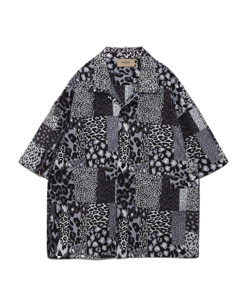 ANIMAL OPEN COLLAR SHIRT