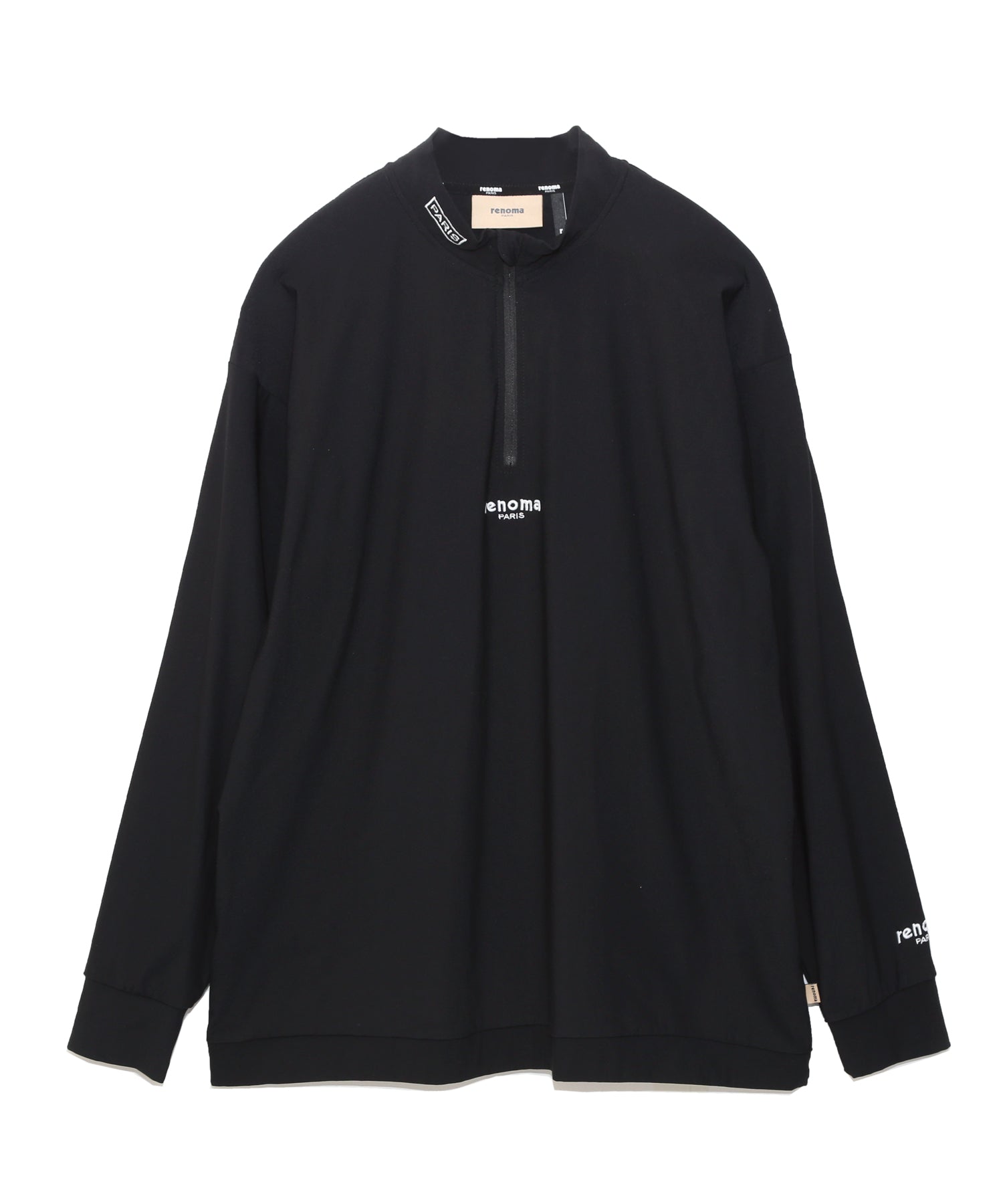 REFLECTORLOGO HALFZIP MOCK NECK L/S