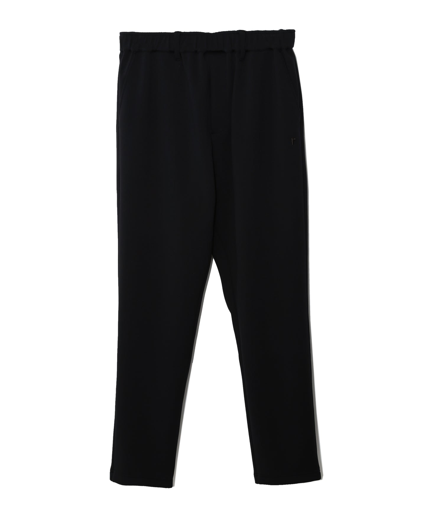 NOIR STRETCH JERSEY STRAIGHT PANTS