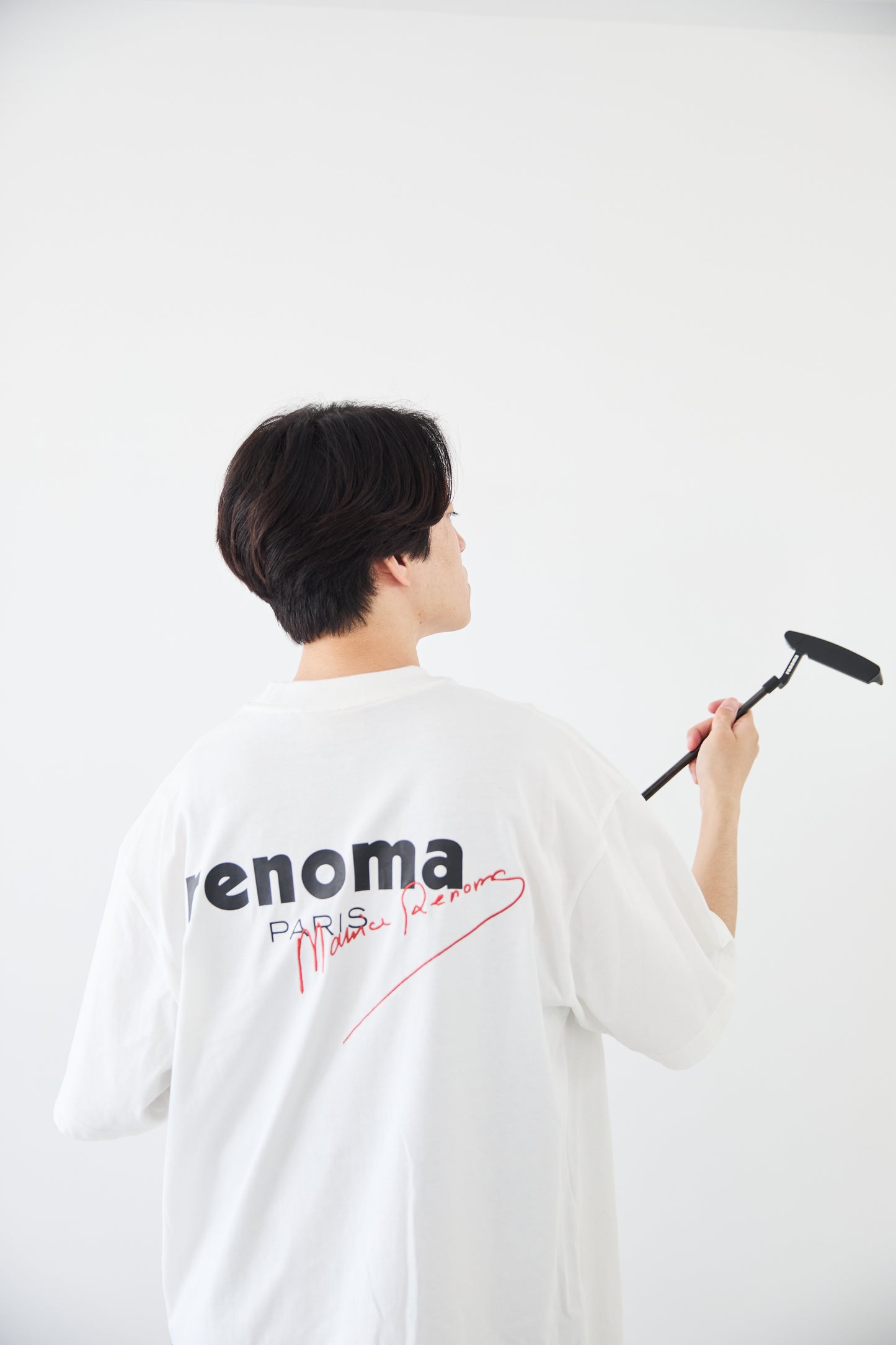 SIGN EMBROIDERY CREW NECK T-SHIRT