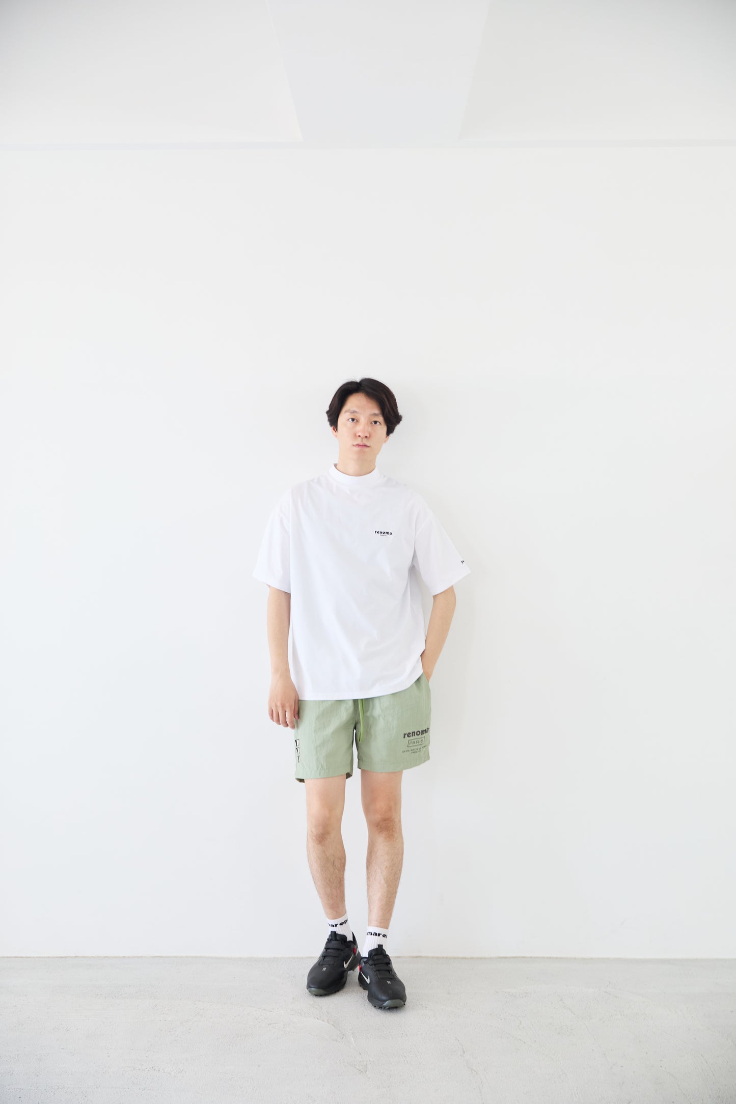 BIG LOGO MOCK NECK S/S