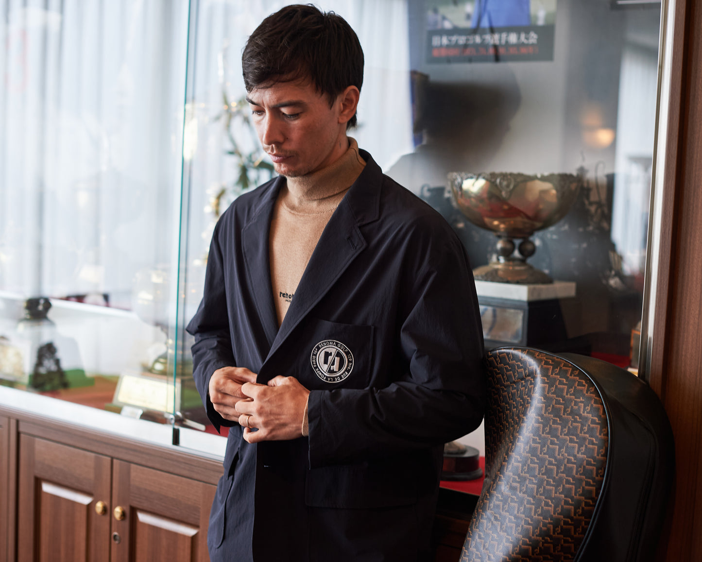 NYLON SET UP TAILORED JACKET