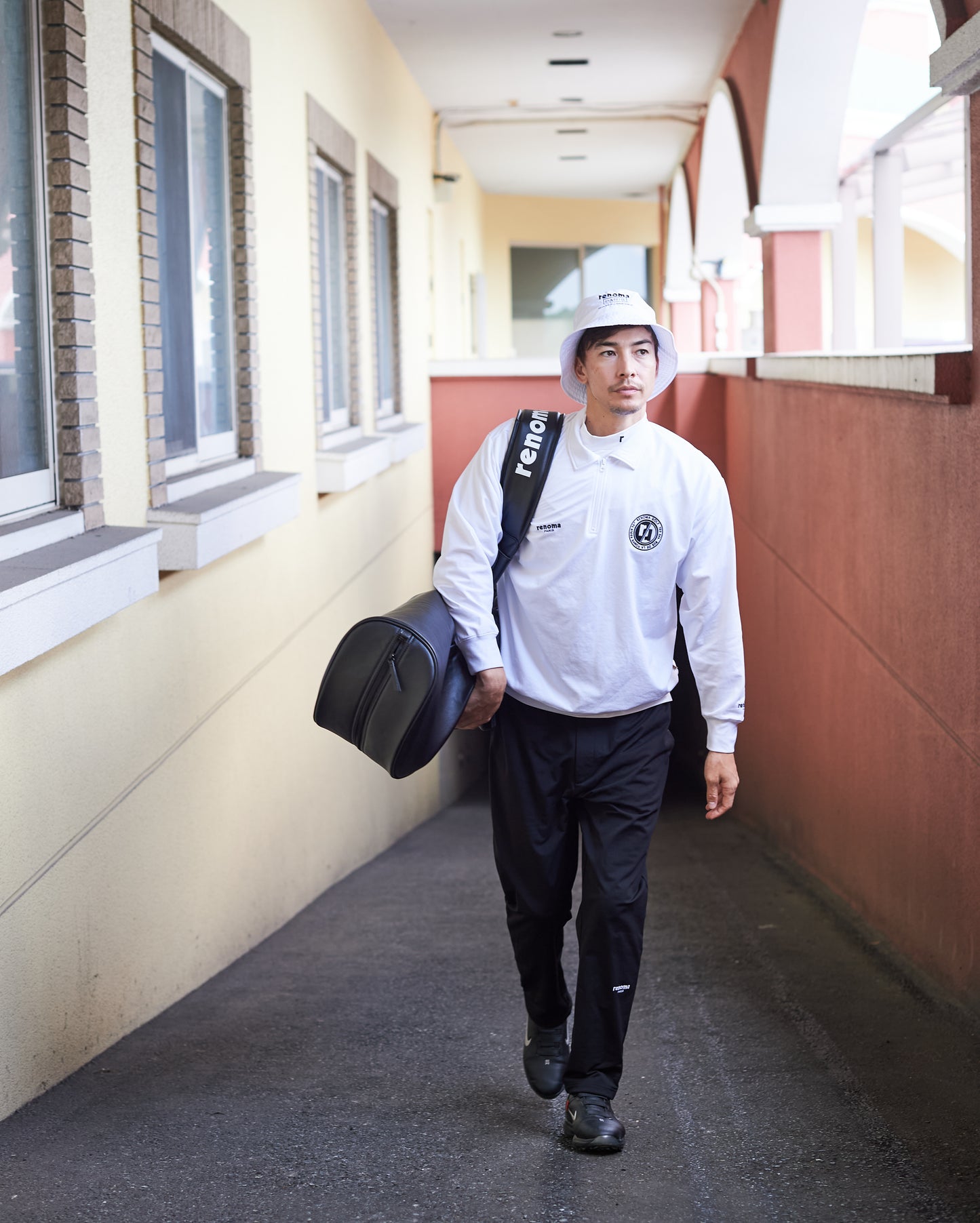 SWEAT SETUP HALF-ZIP POLO L/S