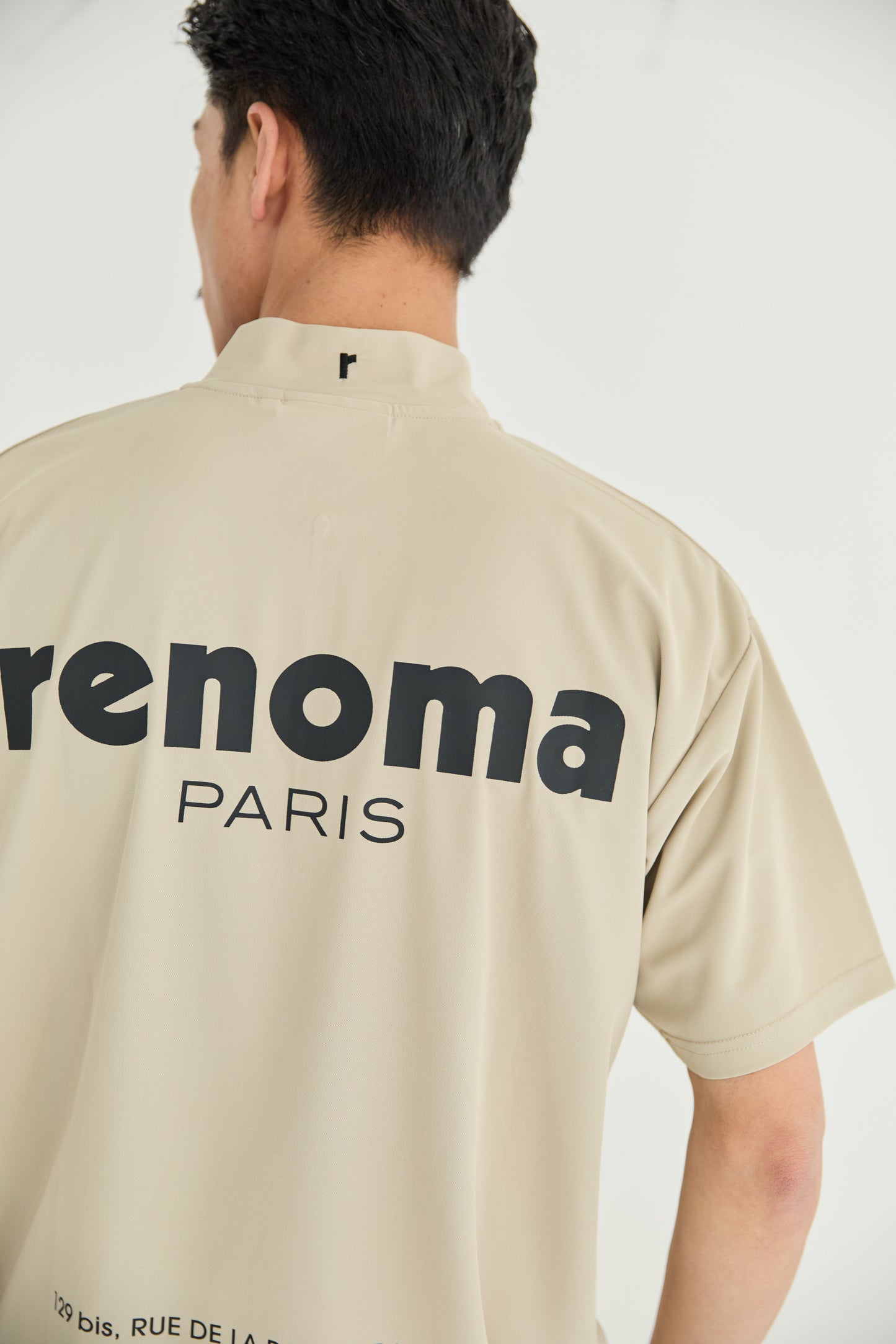 BACK LOGO HALF ZIP S/S - SP