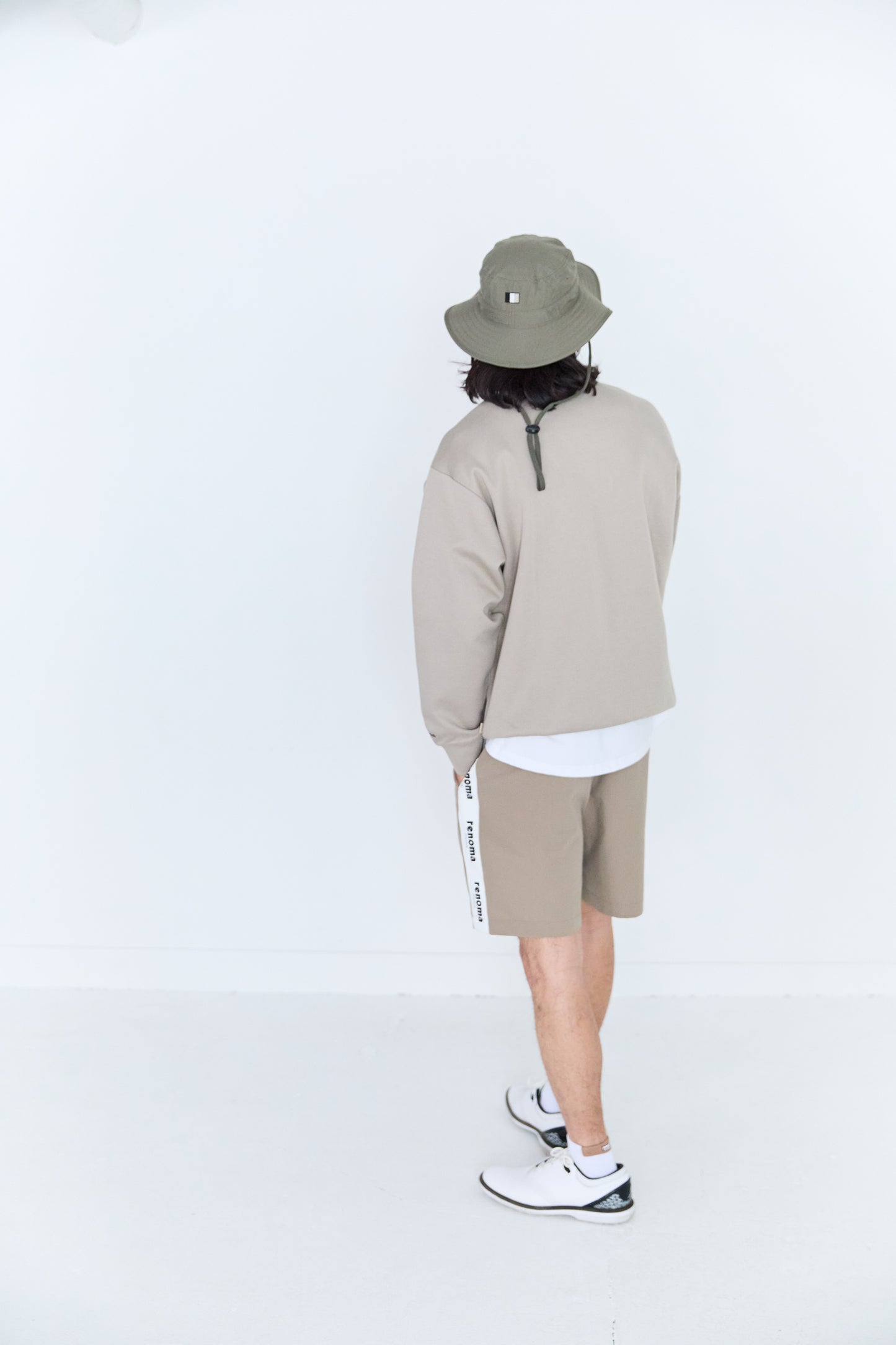 CVC DOUBLE HALF-ZIP MOCK NECK L/S