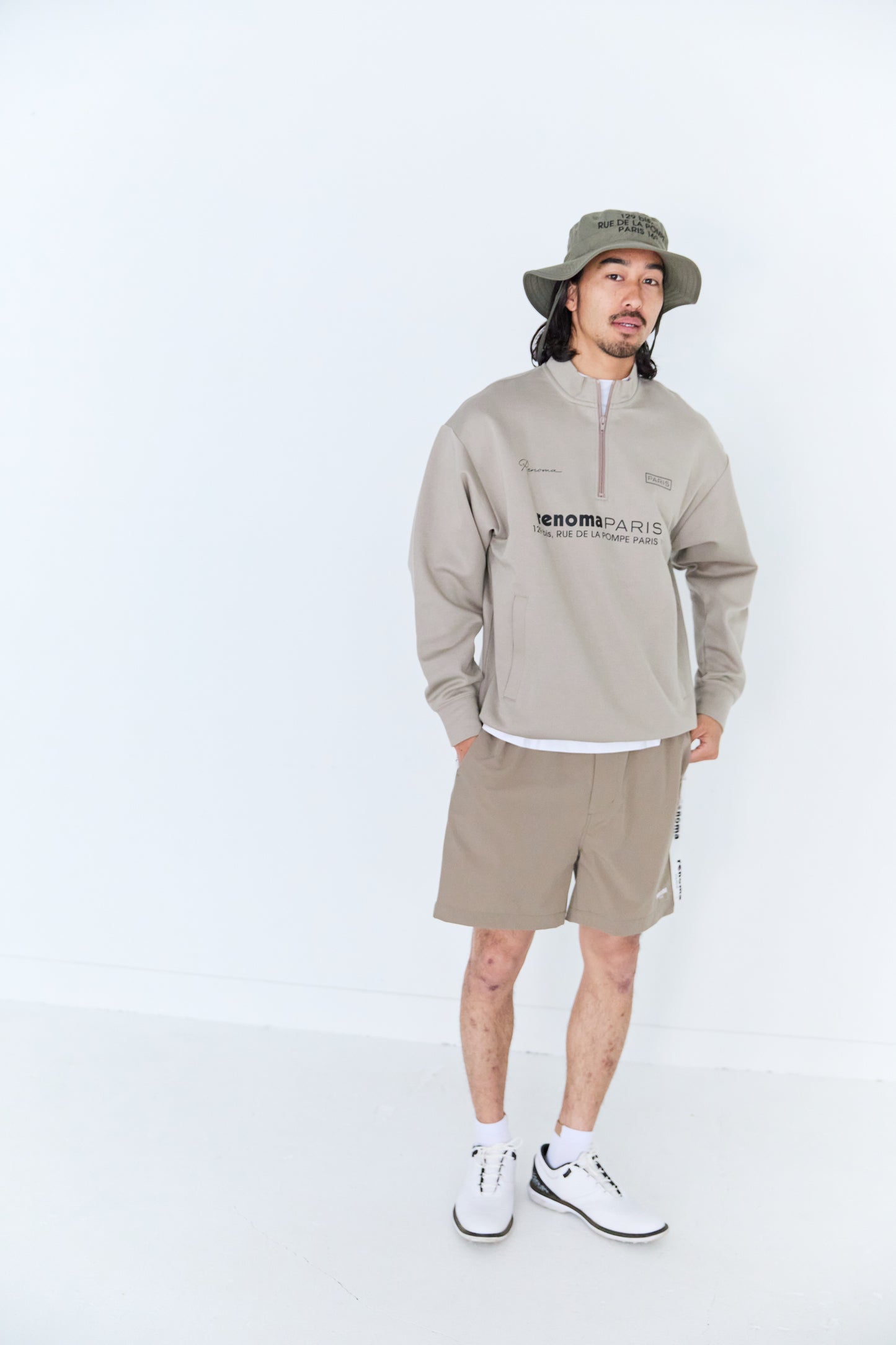 FLAG EMBROIDERY SUN HAT