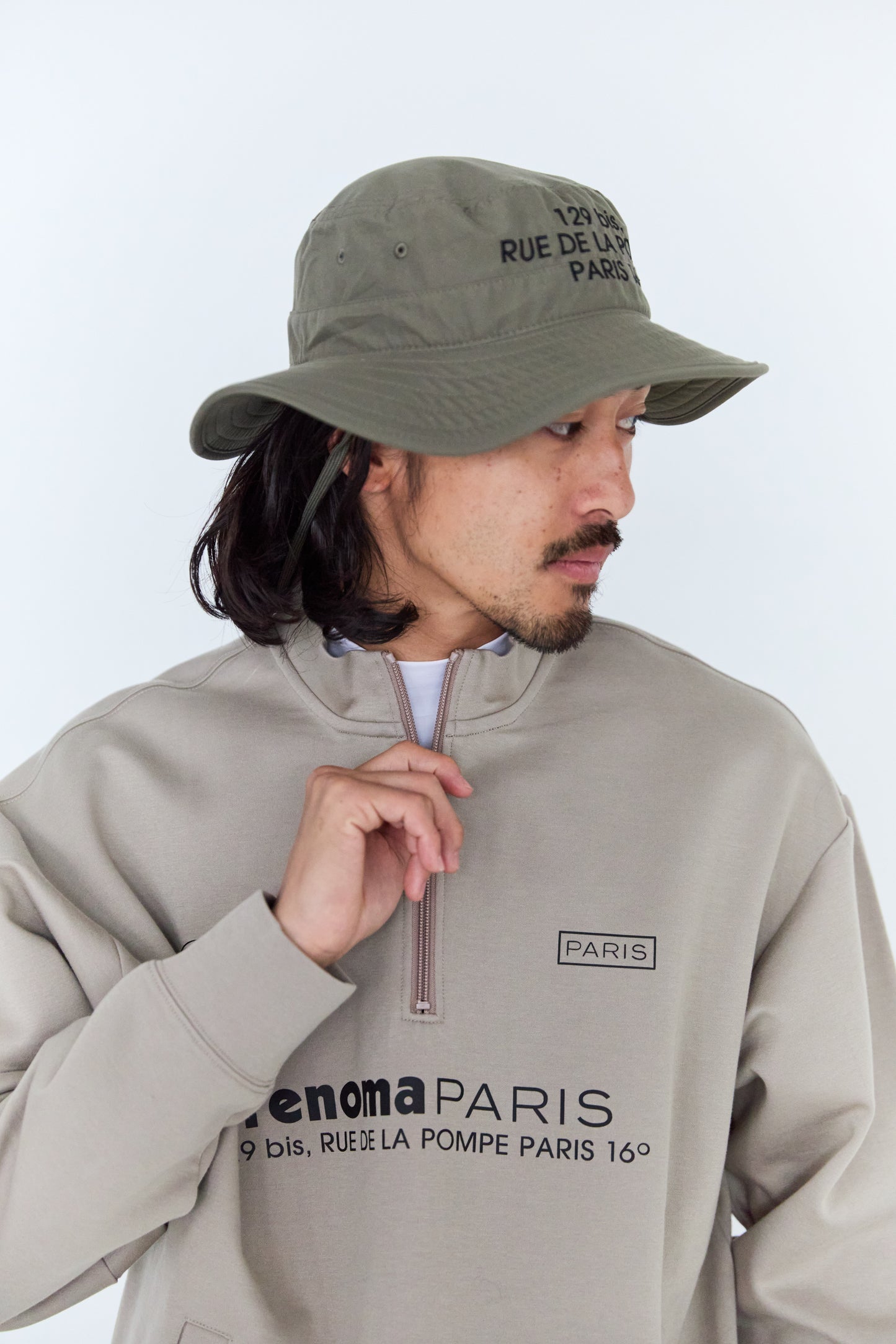 FLAG EMBROIDERY SUN HAT