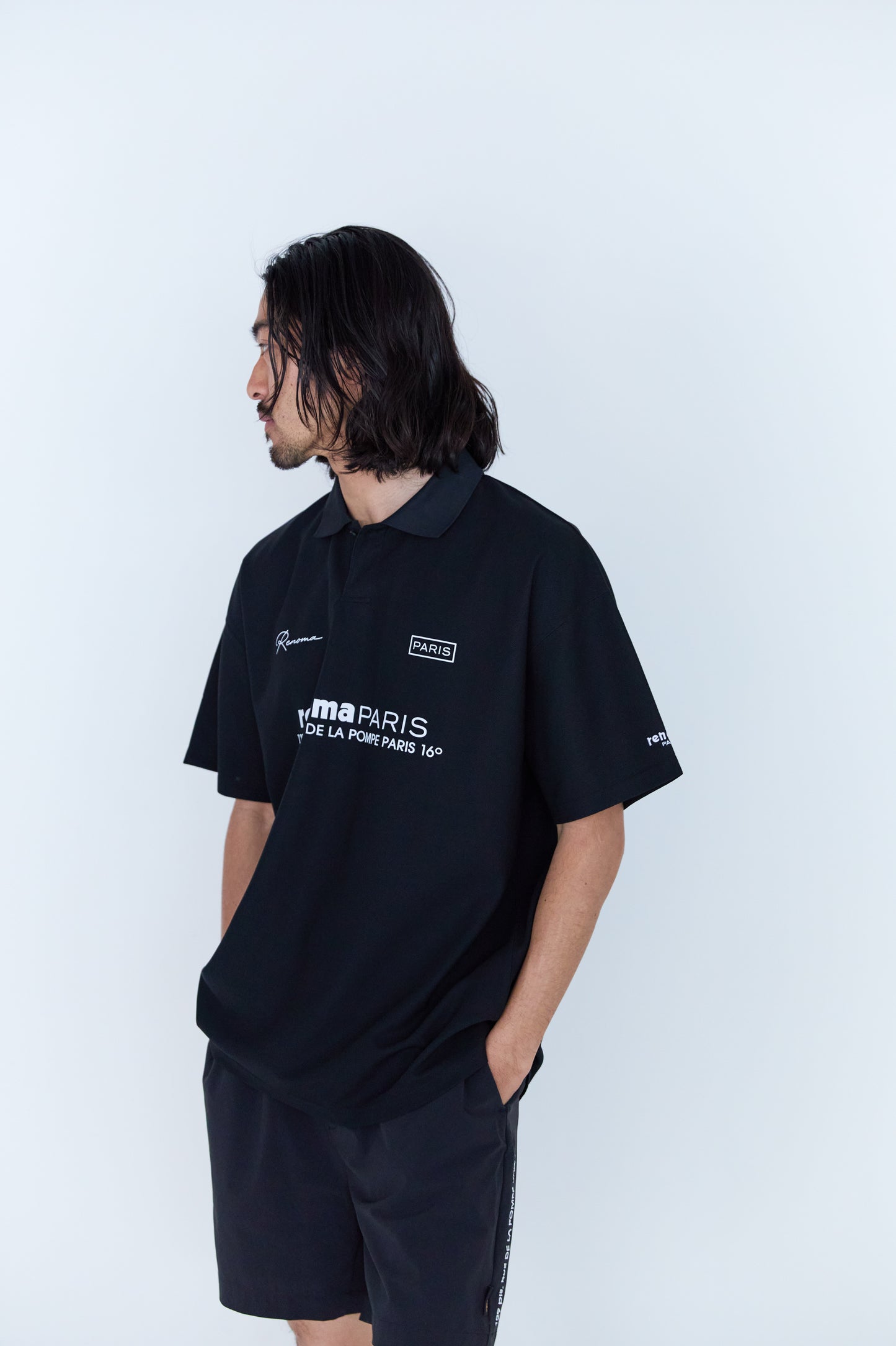 BACK SIDE SWITCHING POLO SHIRTS S/S