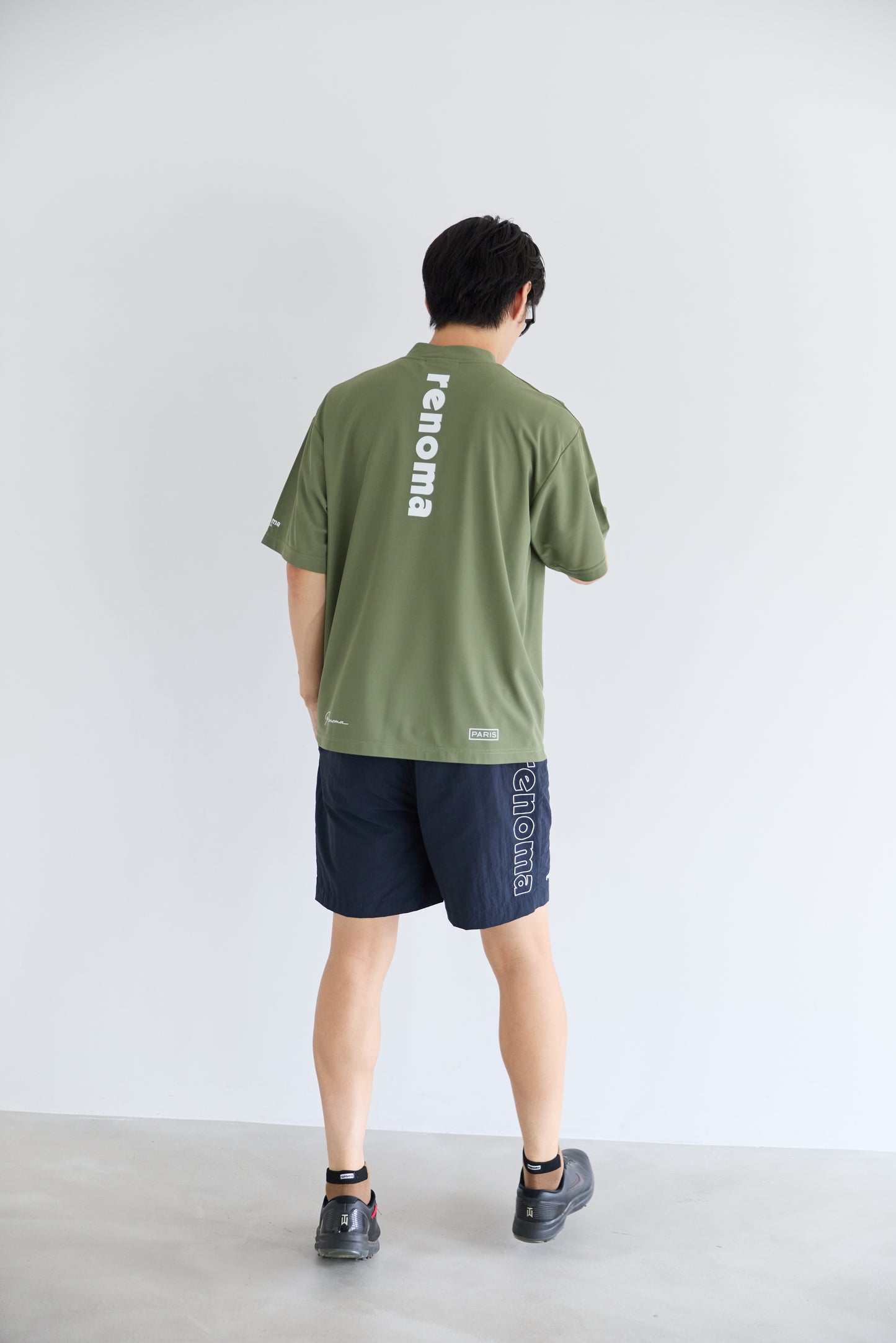 VERTICAL LOGO NYLON SHORTS