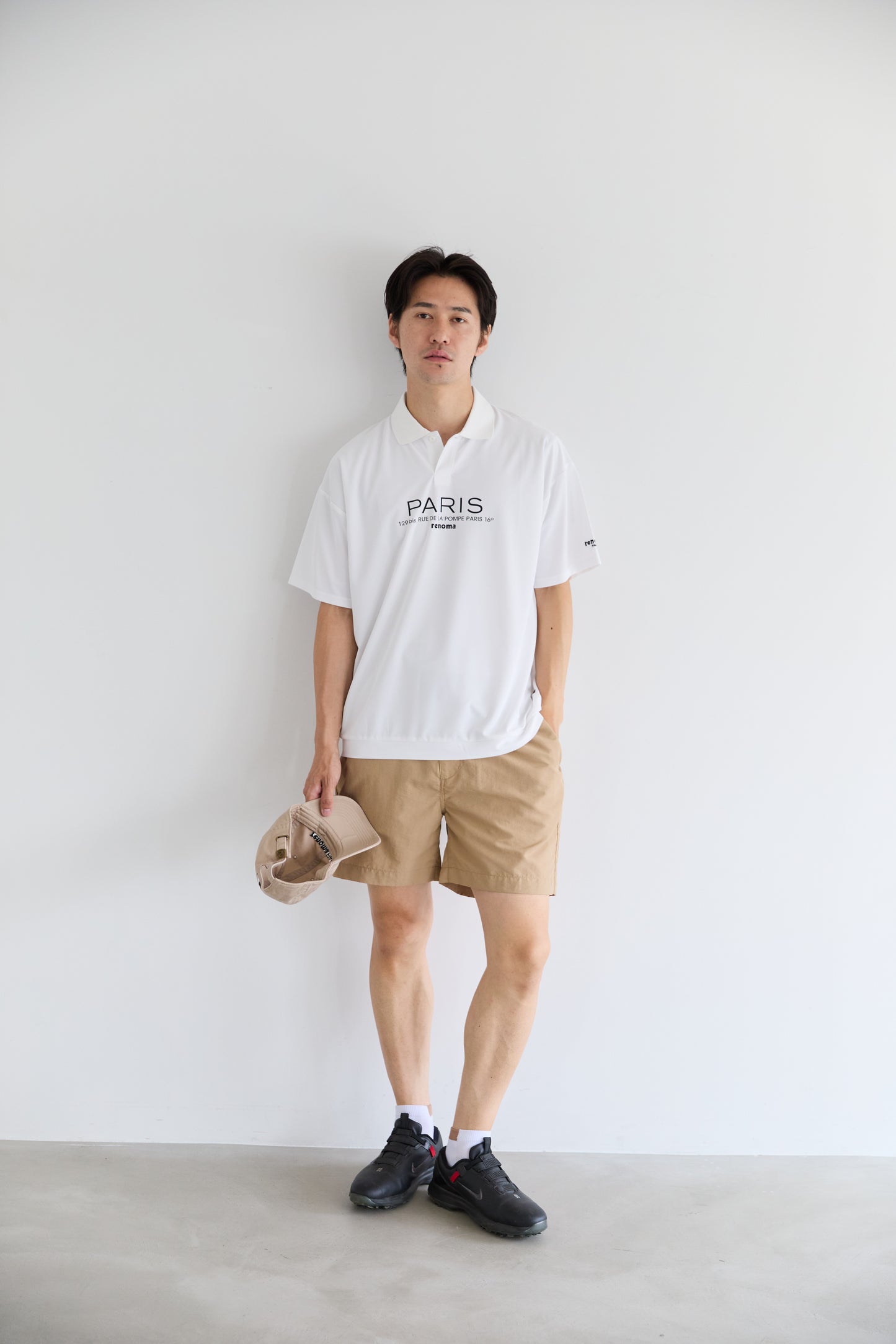 VERTICAL LOGO NYLON SHORTS
