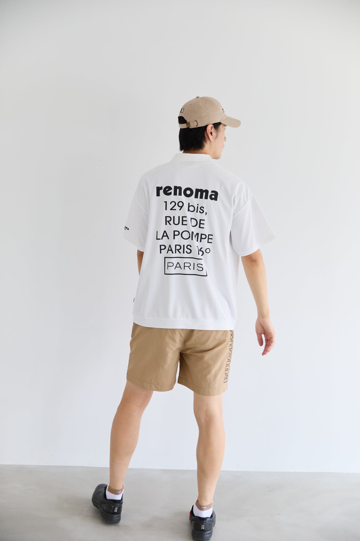 VERTICAL LOGO NYLON SHORTS