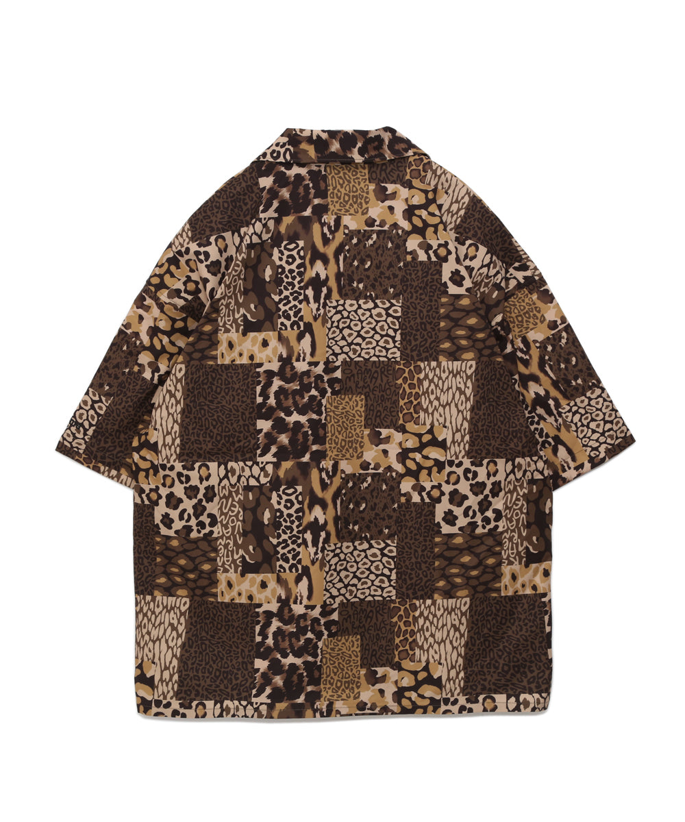 ANIMAL OPEN COLLAR SHIRT