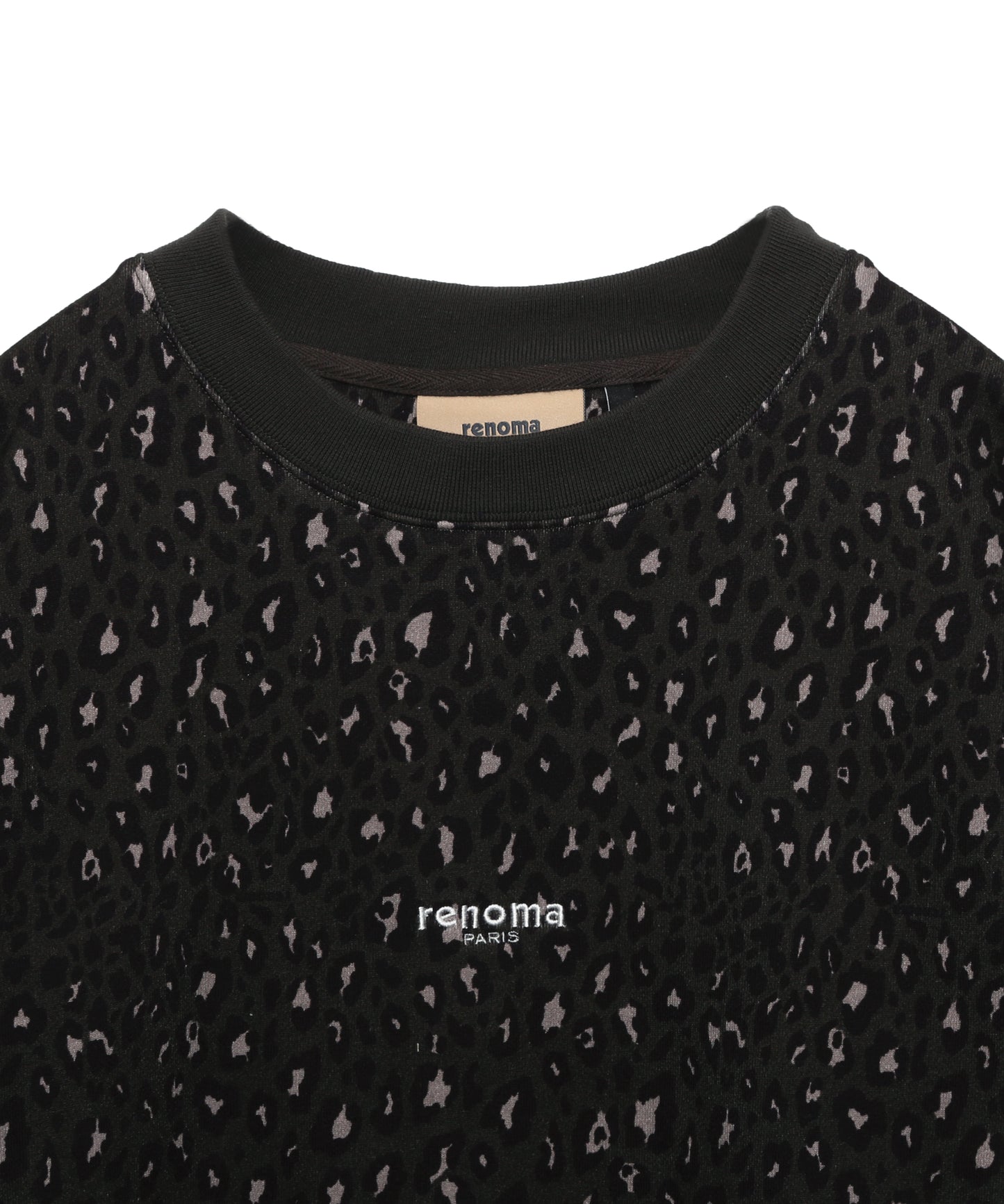 ANIMAL PRINT CREW SWEAT