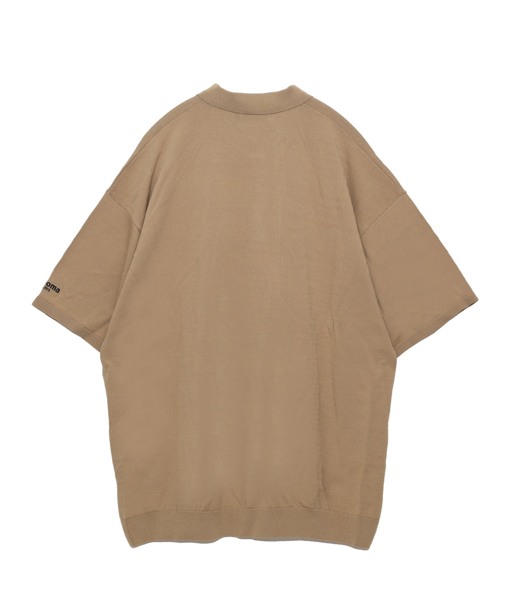 HALFZIP KNIT POLO SHIRT