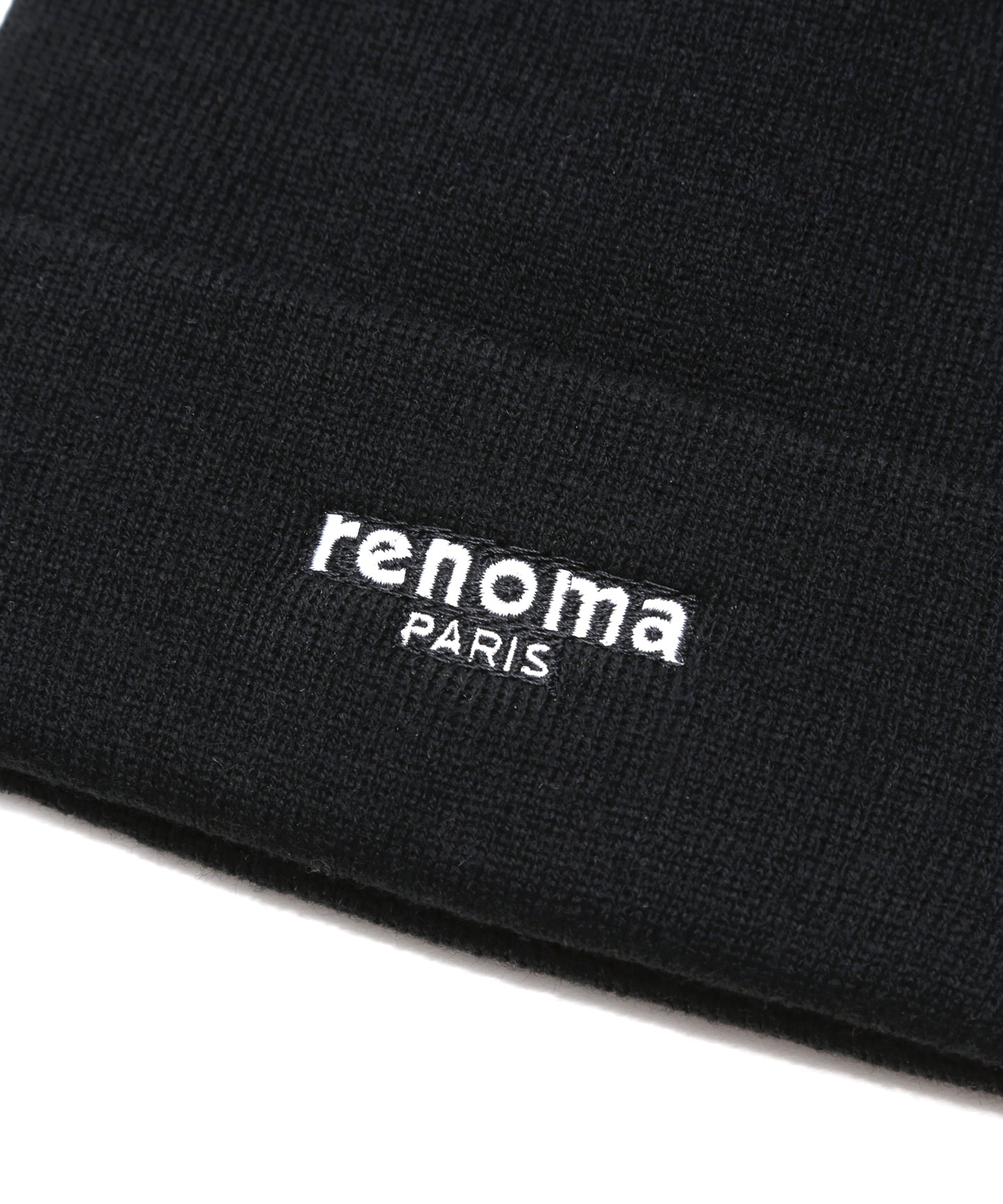 BRAND LOGO CUFF KNIT CAP