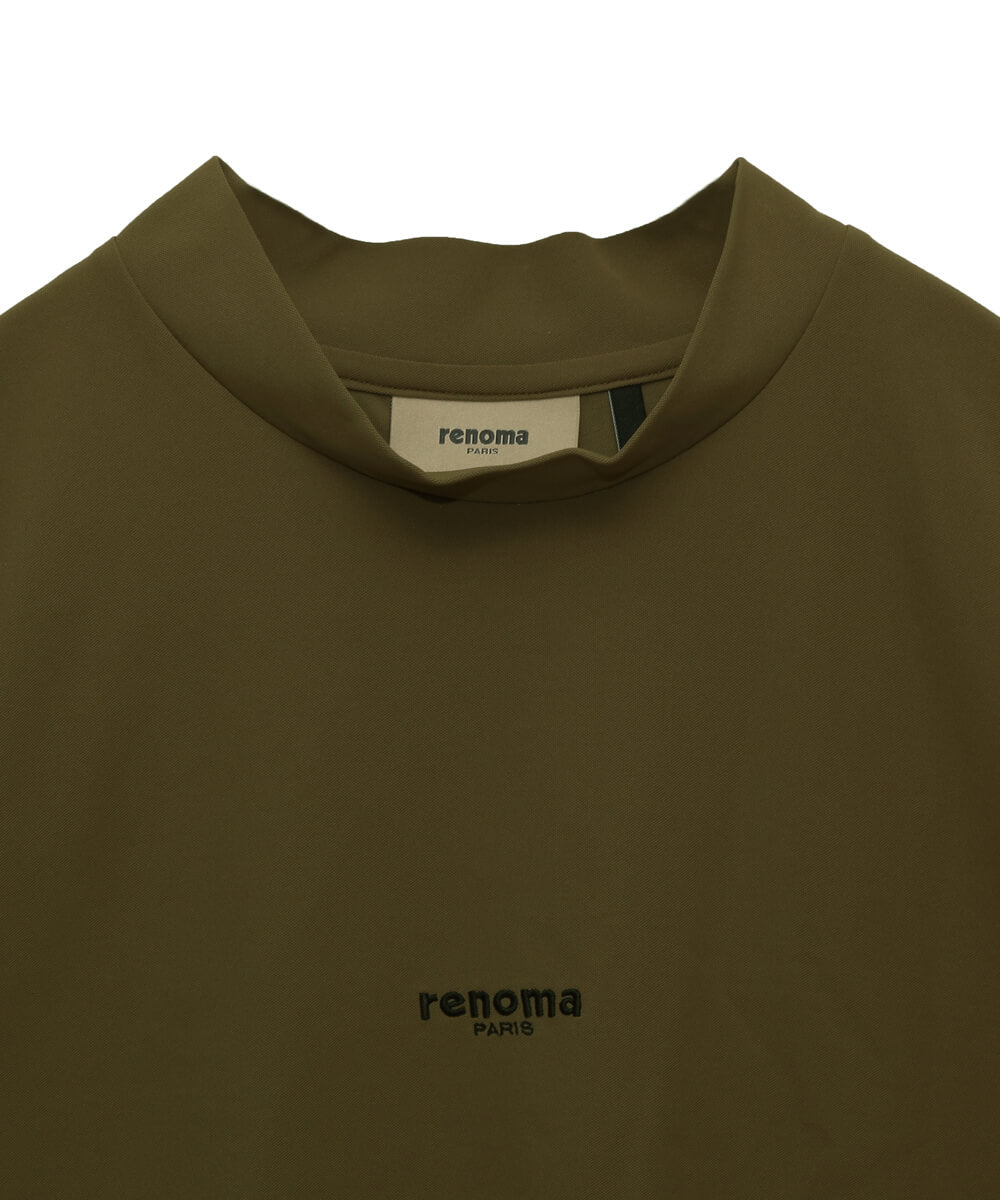BIG LOGO MOCK NECK PULLOVER