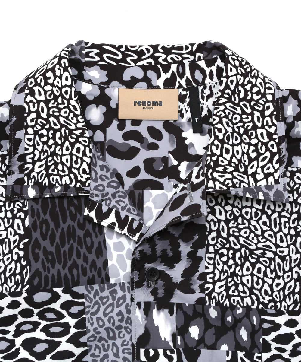 ANIMAL OPEN COLLAR SHIRT