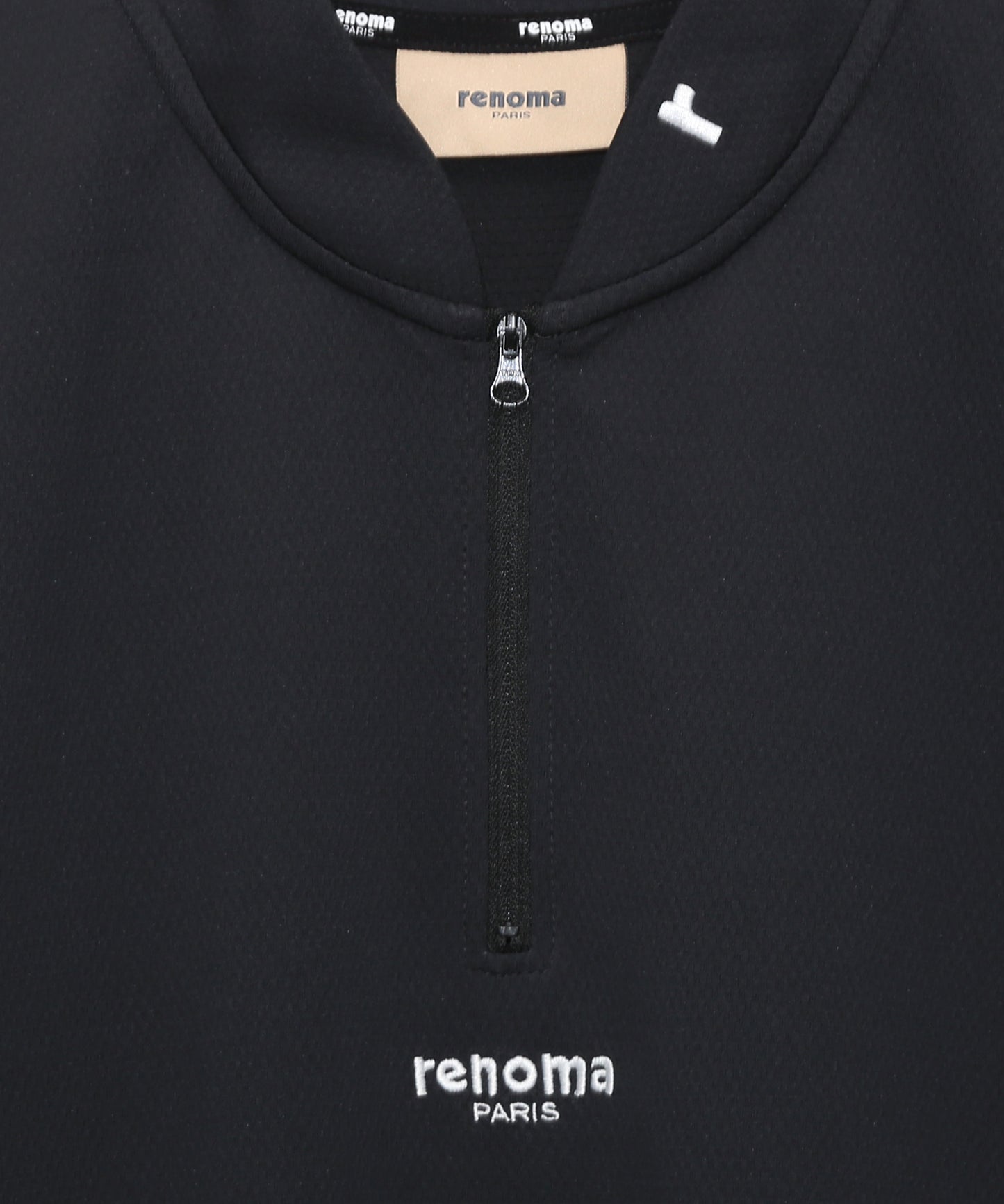 REFLECTOR PRINT HALFZIP MOCK NECK L/S