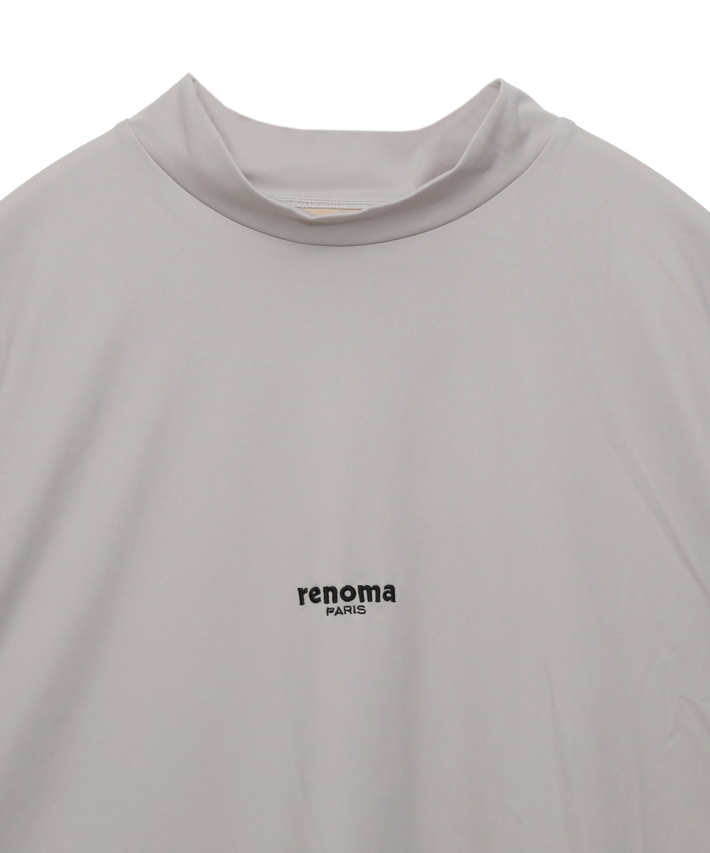 BIG LOGO MOCK NECK PULLOVER SS