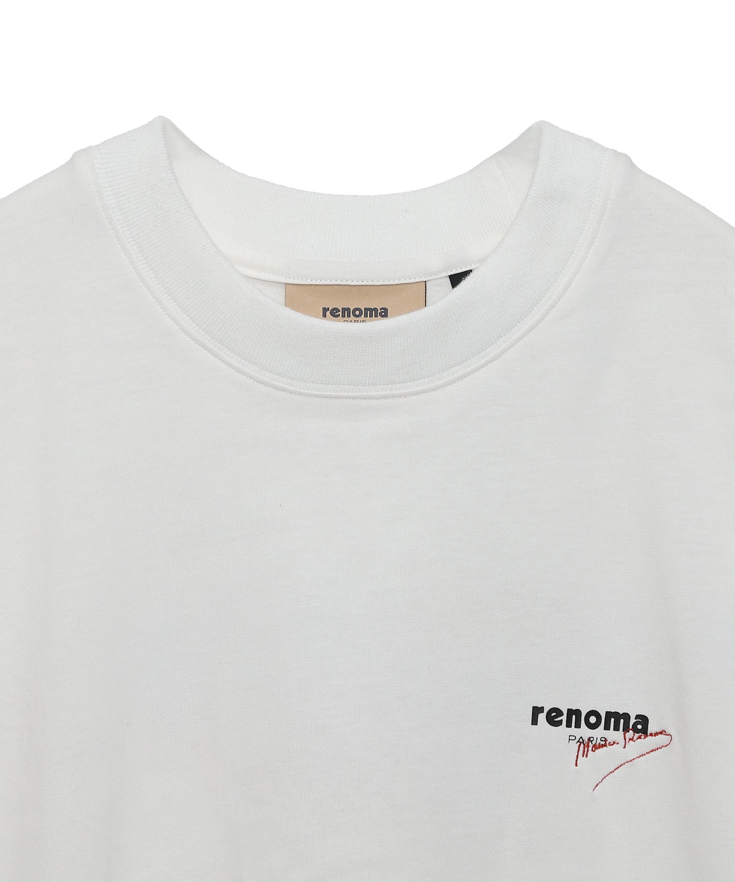 SIGN EMBROIDERY CREW NECK T-SHIRT