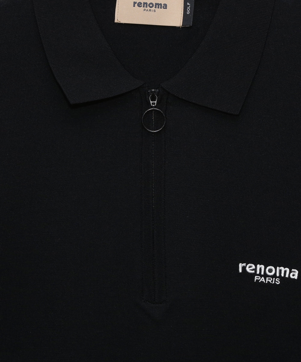 HALFZIP KNIT POLO SHIRT
