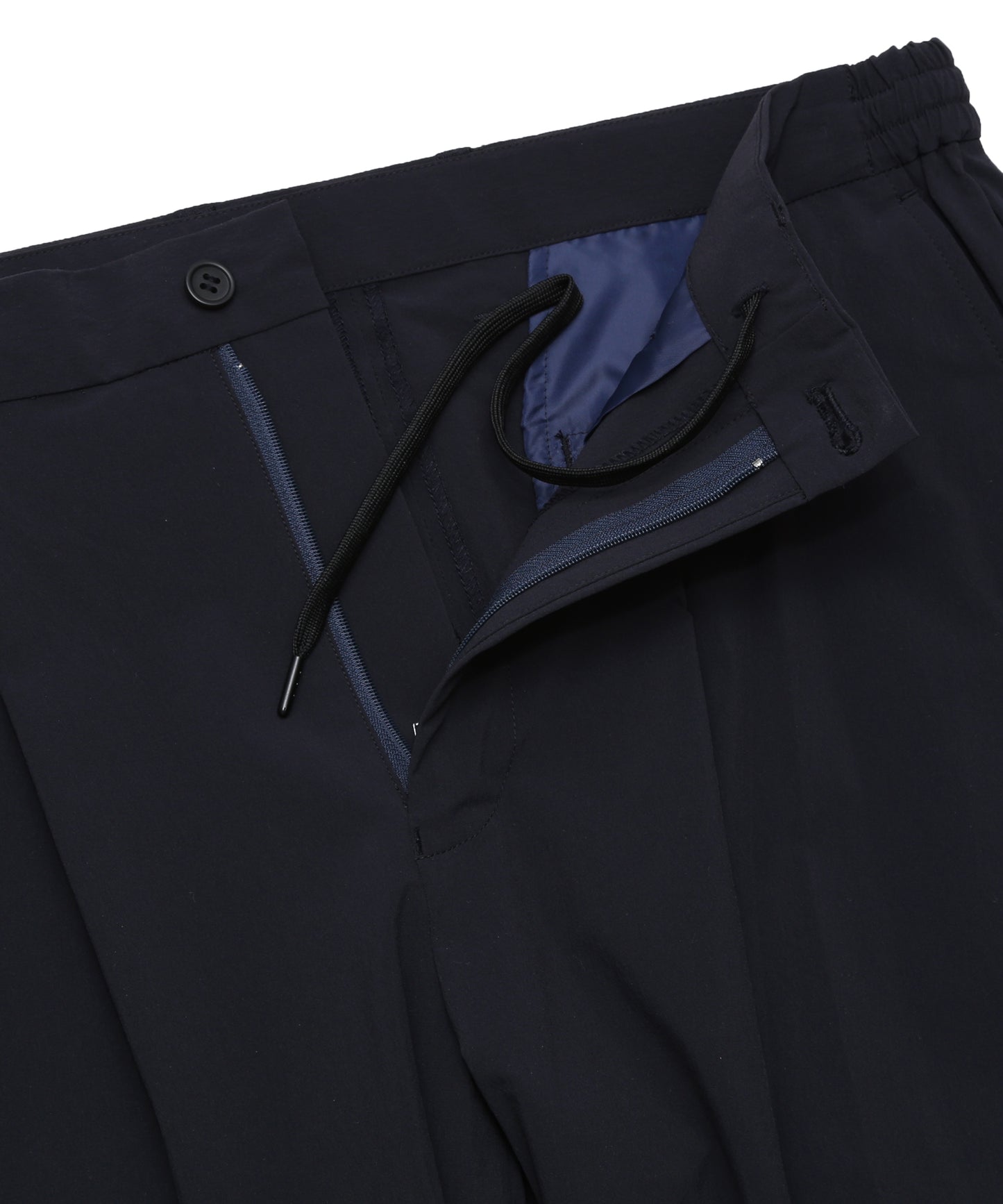 NYLON SET UP TUCK PANTS