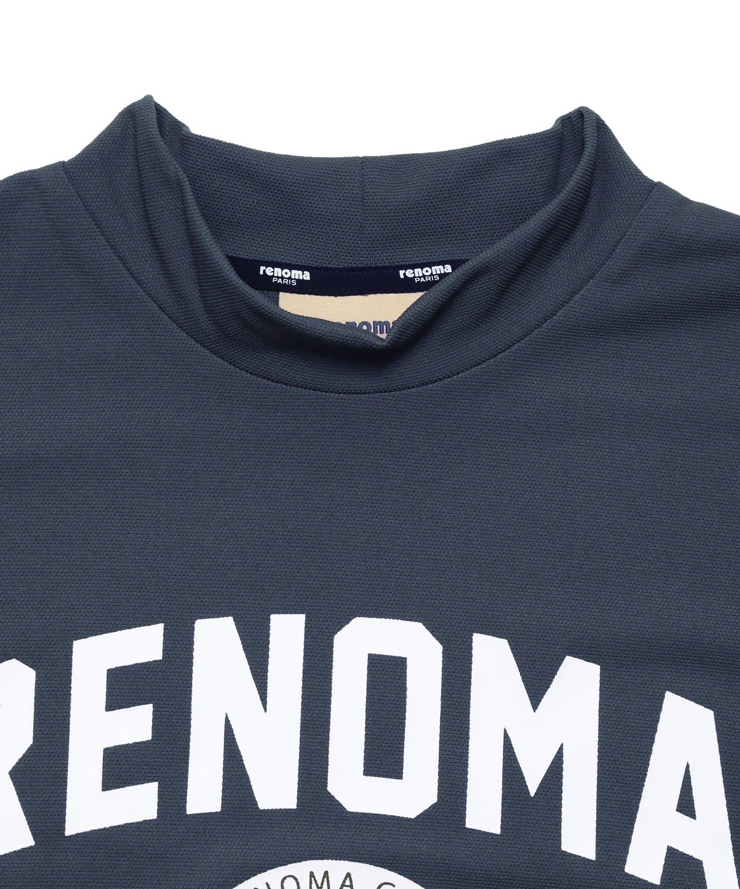 COLLEGE LOGO MOCK NECK T-SHIRTS LS