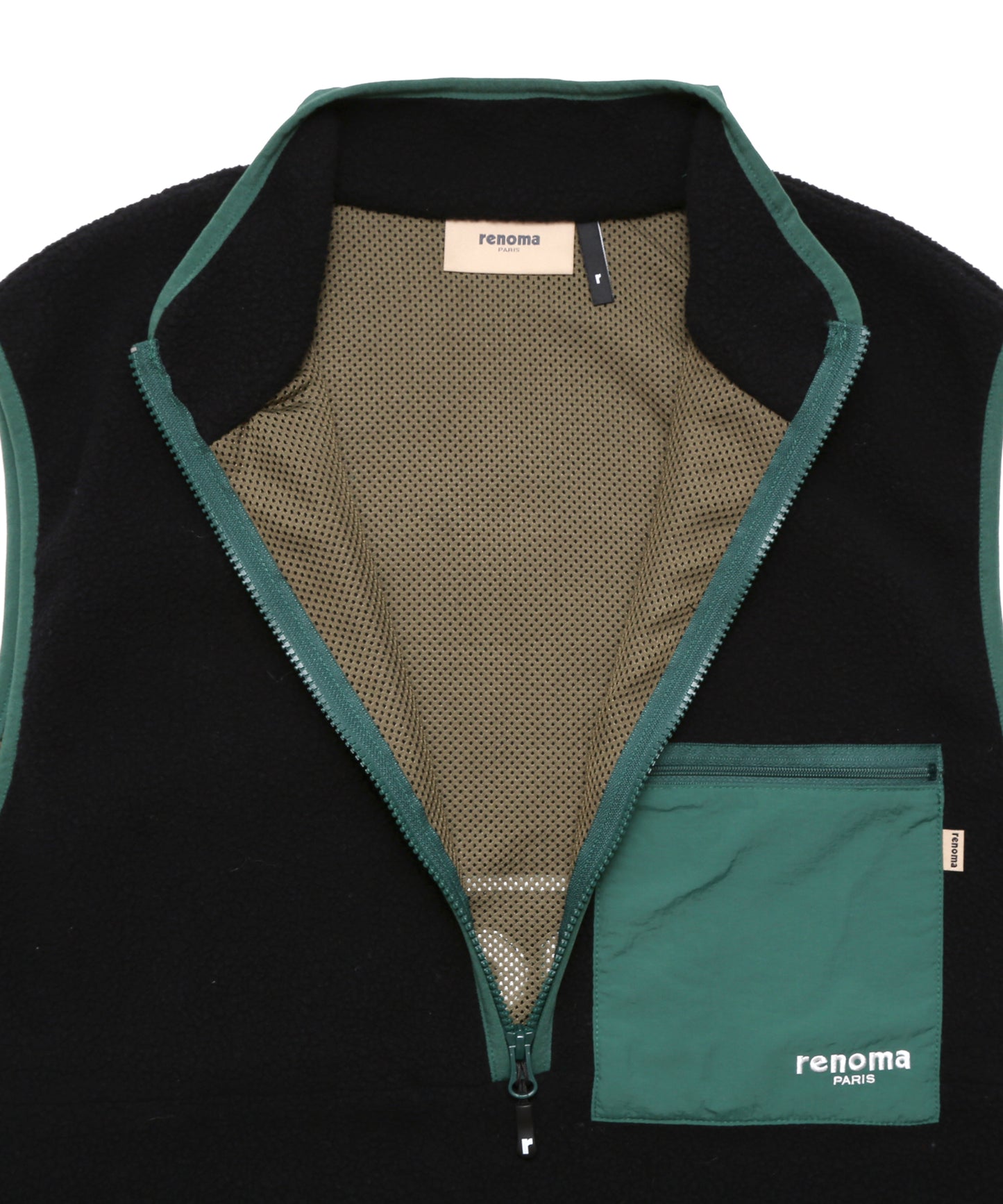 FLEECE FALF ZIP VEST