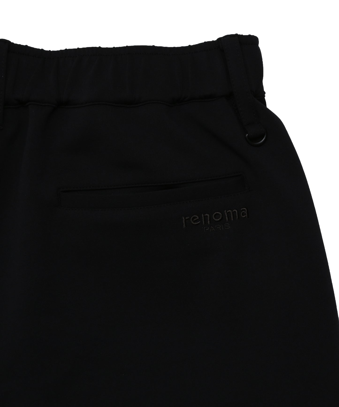 NOIR STRETCH JERSEY STRAIGHT PANTS