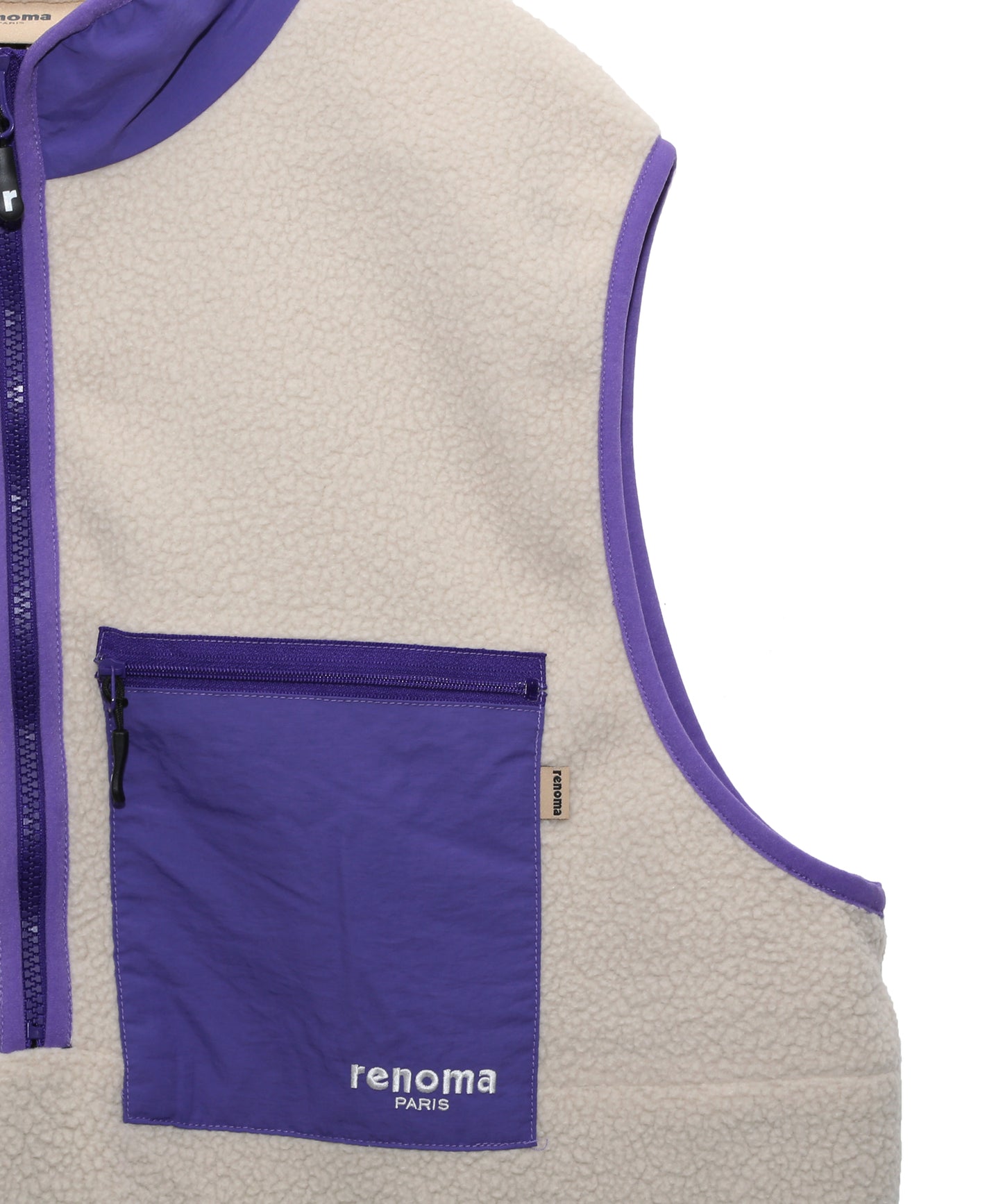 FLEECE FALF ZIP VEST