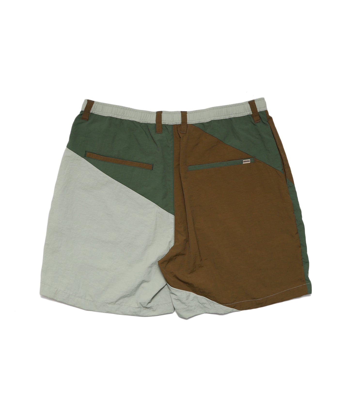 BULKY TAFFETA BLOCK SHORTS