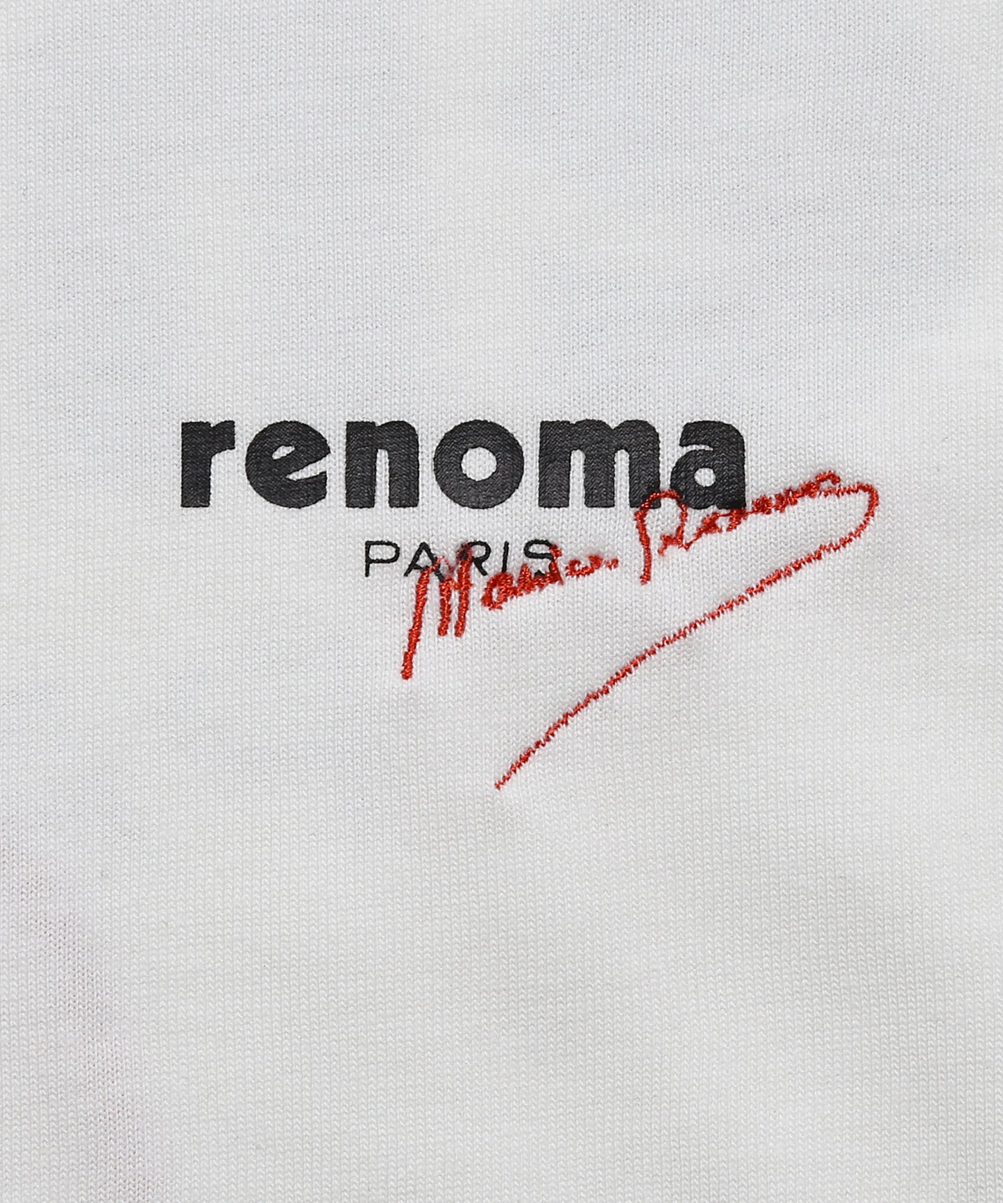 SIGN EMBROIDERY CREW NECK T-SHIRT