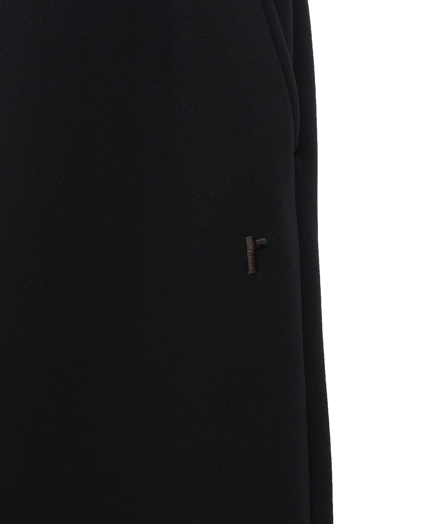 NOIR STRETCH JERSEY STRAIGHT PANTS