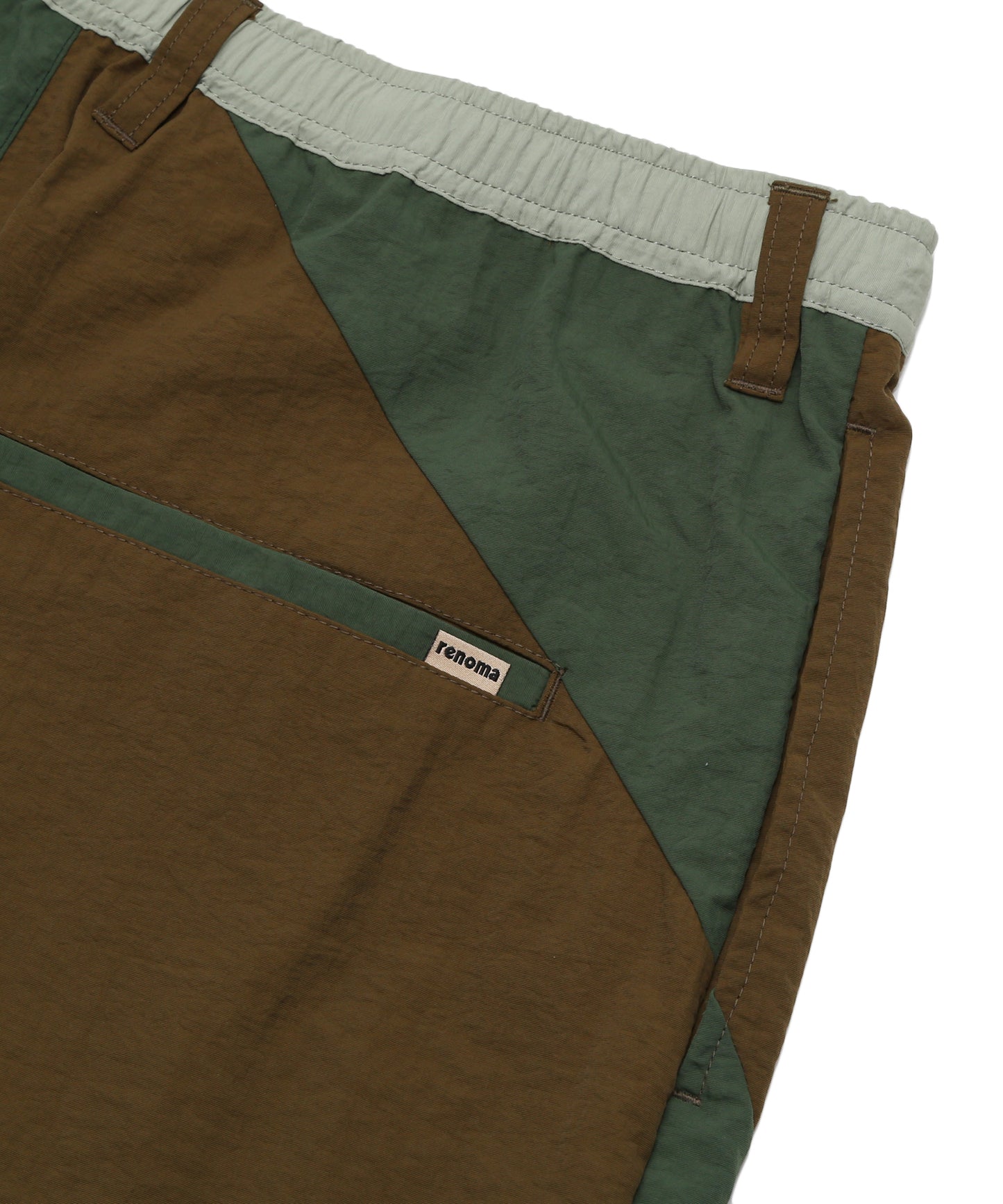 BULKY TAFFETA BLOCK SHORTS