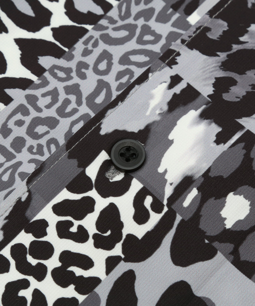 ANIMAL OPEN COLLAR SHIRT