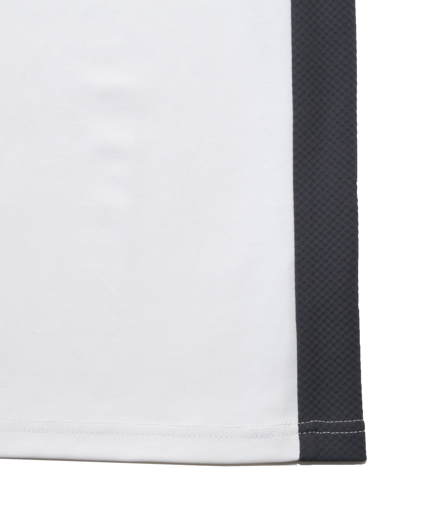 SIDE HONEYCOMB MOCK NECK T S/S