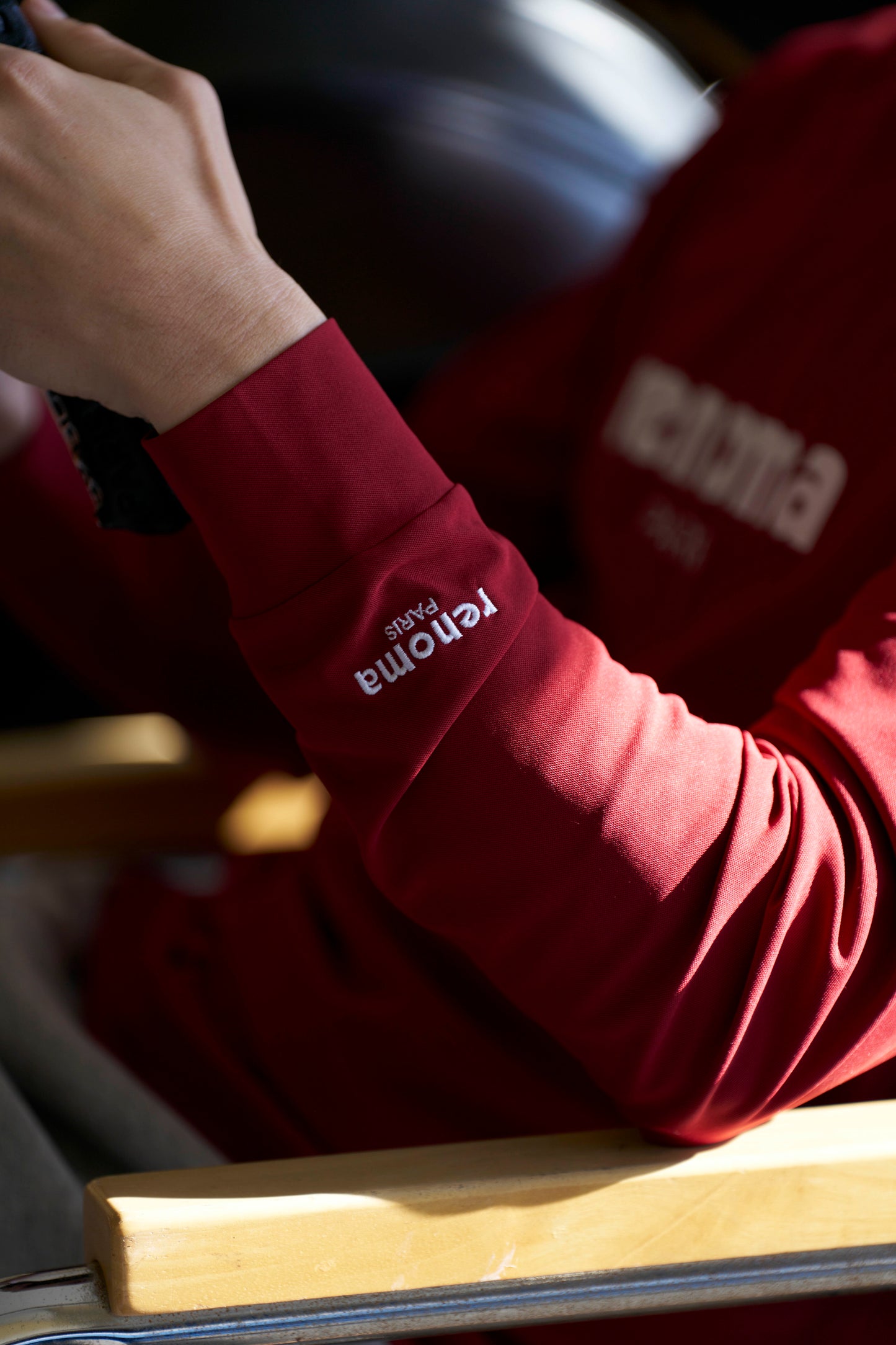 PIQUE MOCK NECK T L/S