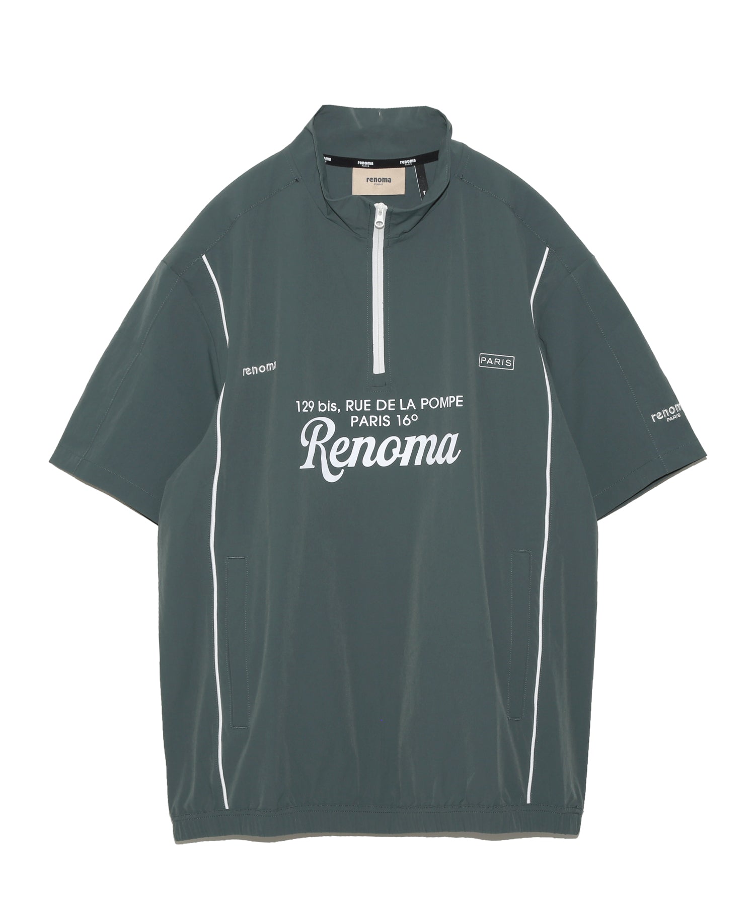 SCRIPT LOGO HALF ZIP JK SS – renoma golf