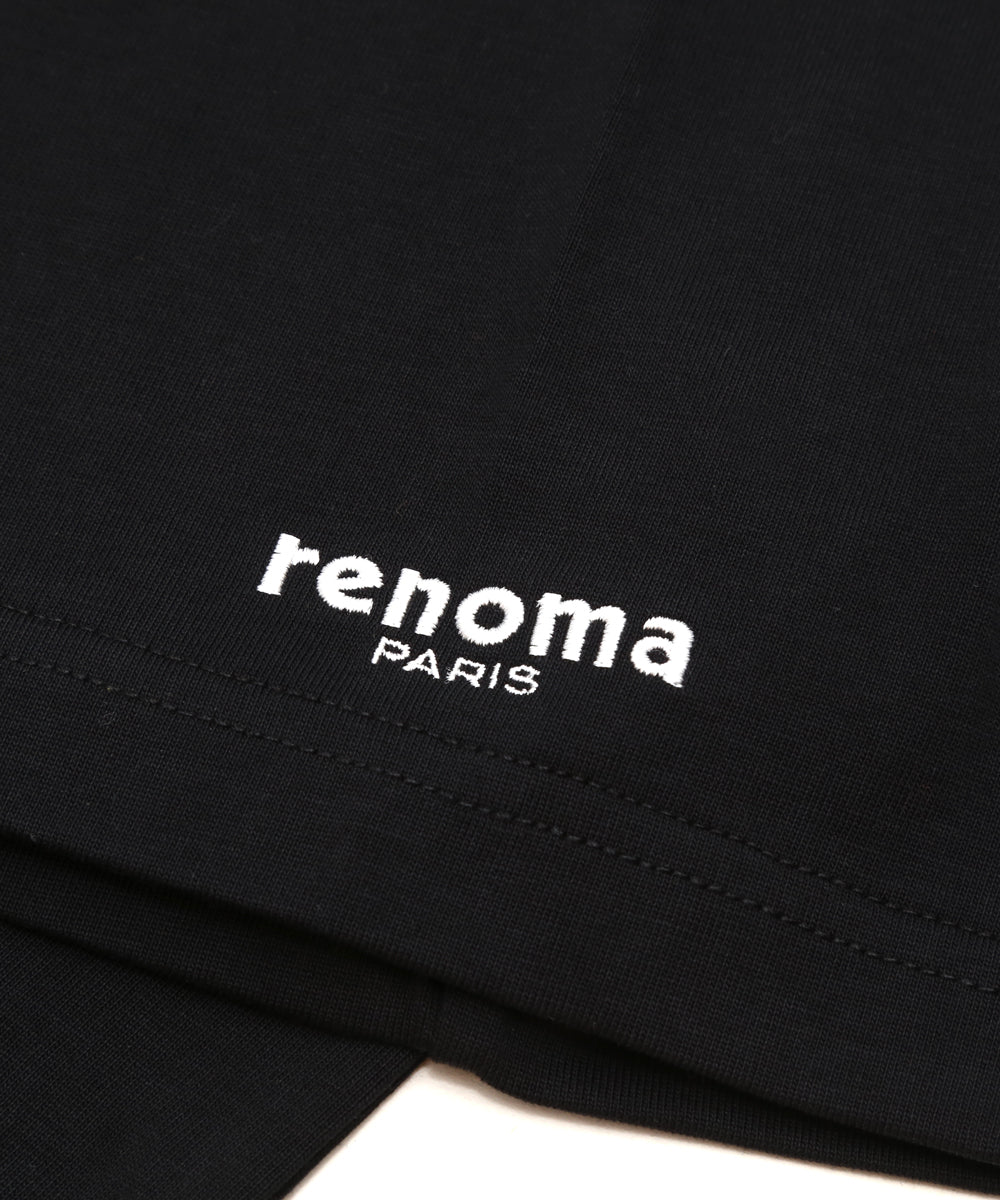 LOGO MOCK NECK T-SHIRT