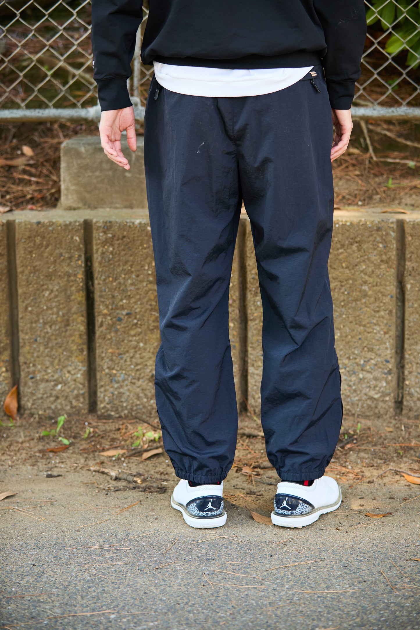 NYLON SET UP LINED PANTS