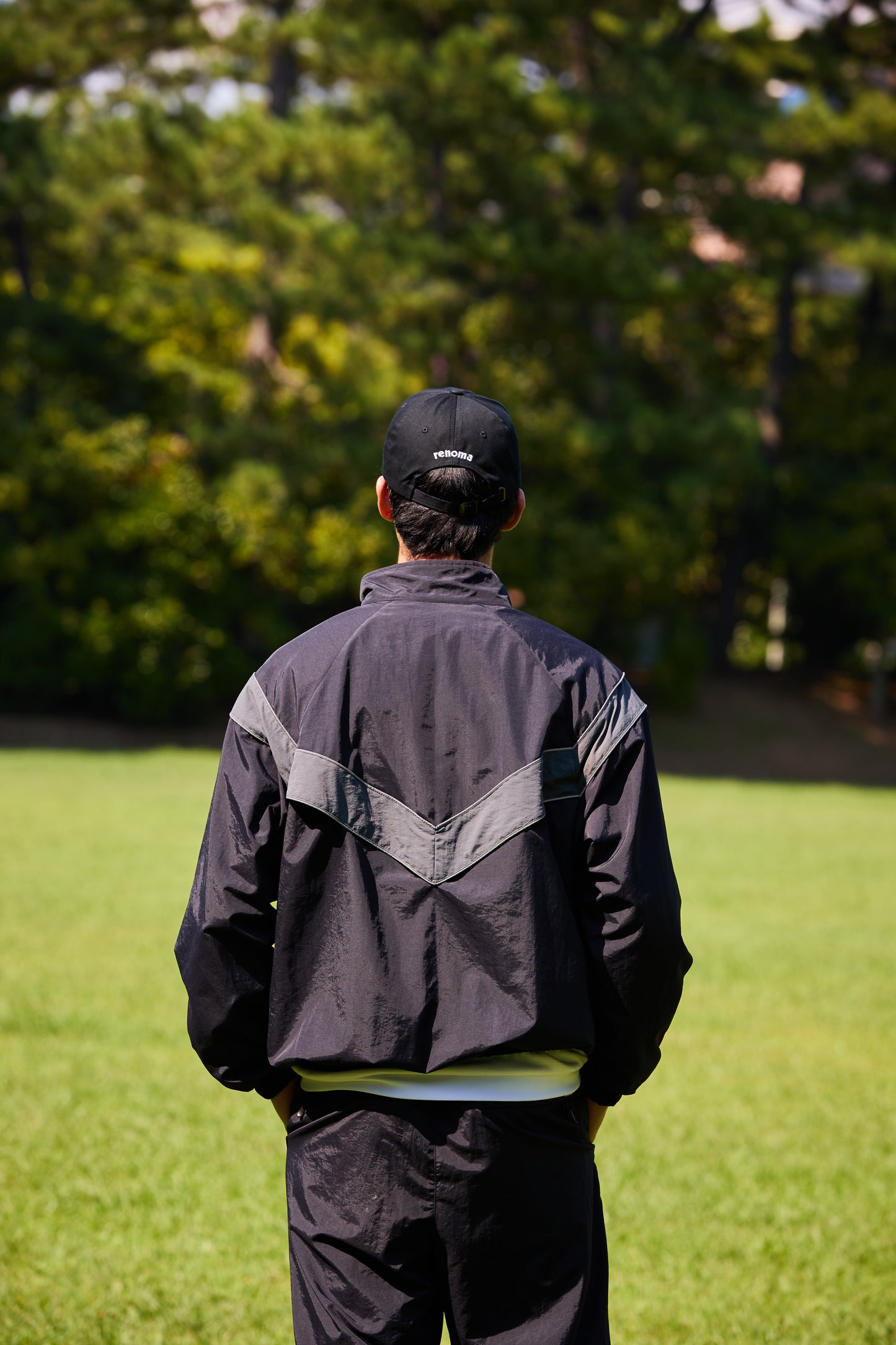 LINE SWITCHING NYLON JACKET