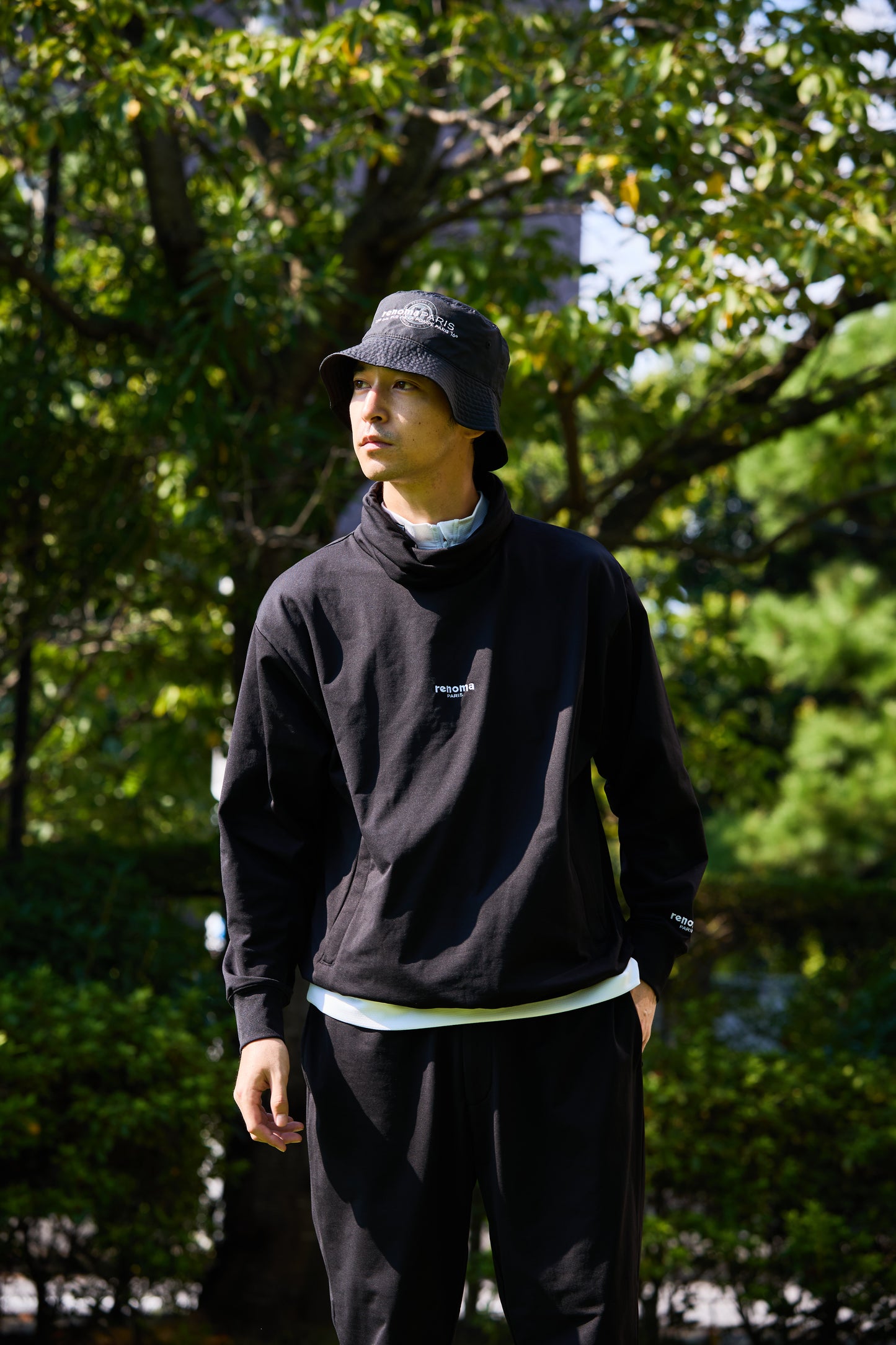 SILICON LOGO HIGH NECK SWEAT L/S