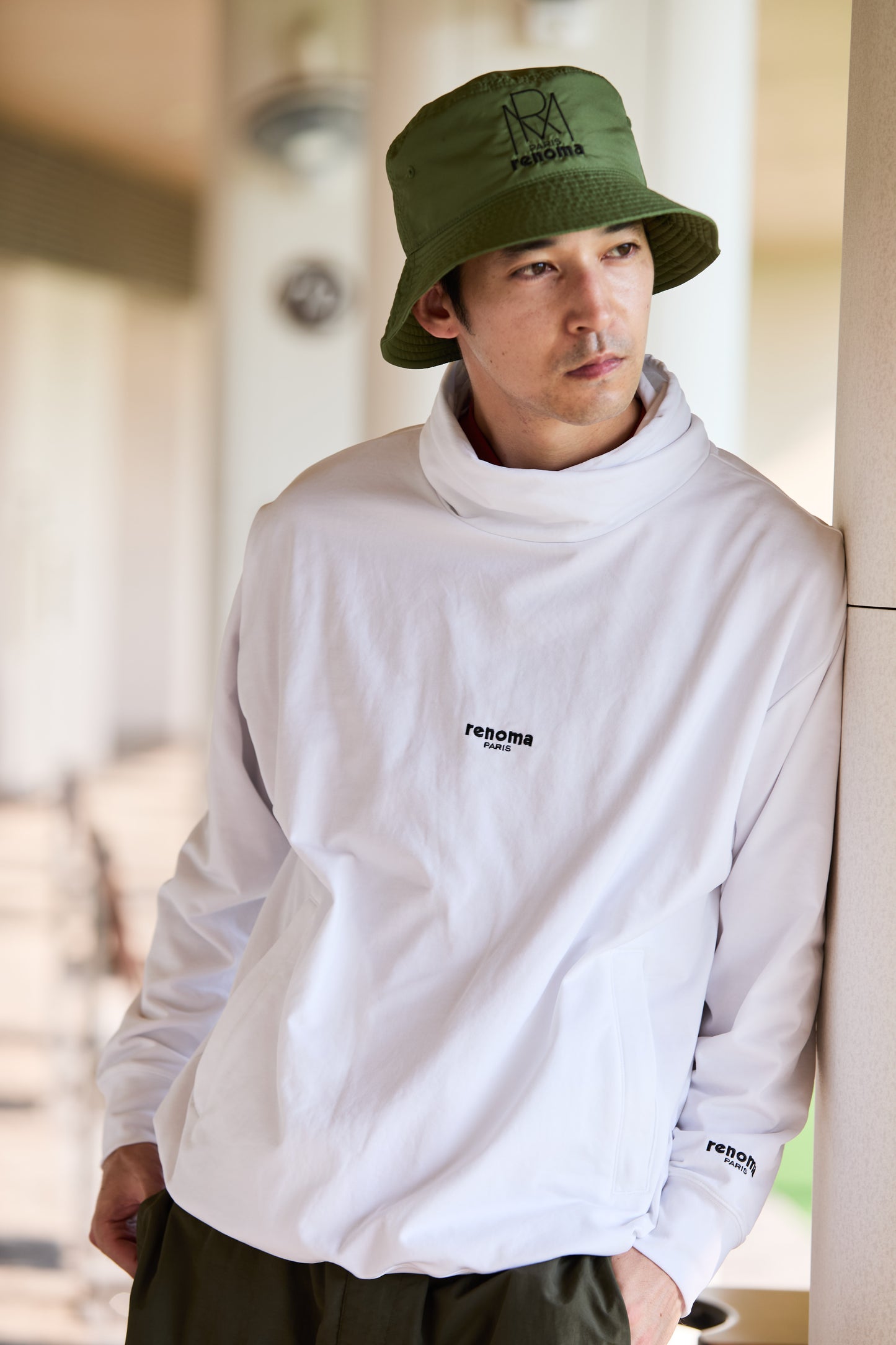 SILICON LOGO HIGH NECK SWEAT L/S