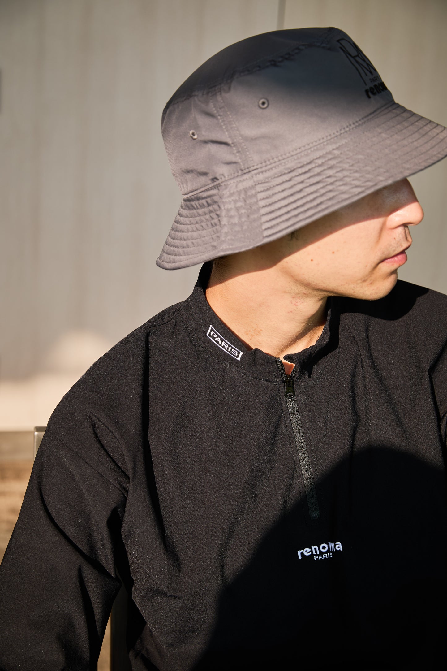 REFLECTORLOGO HALFZIP MOCK NECK L/S